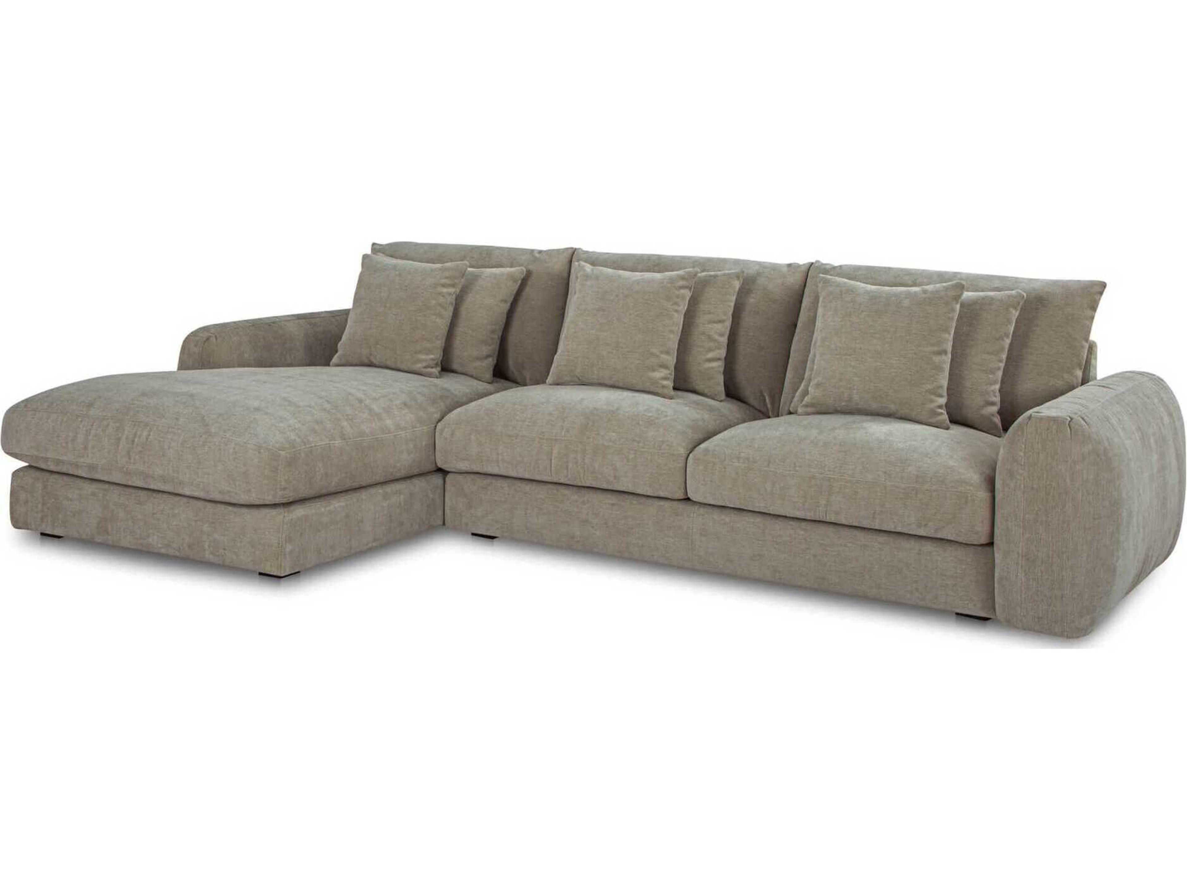 Moe's Home Berga Gray Upholstered Sectional Sofa