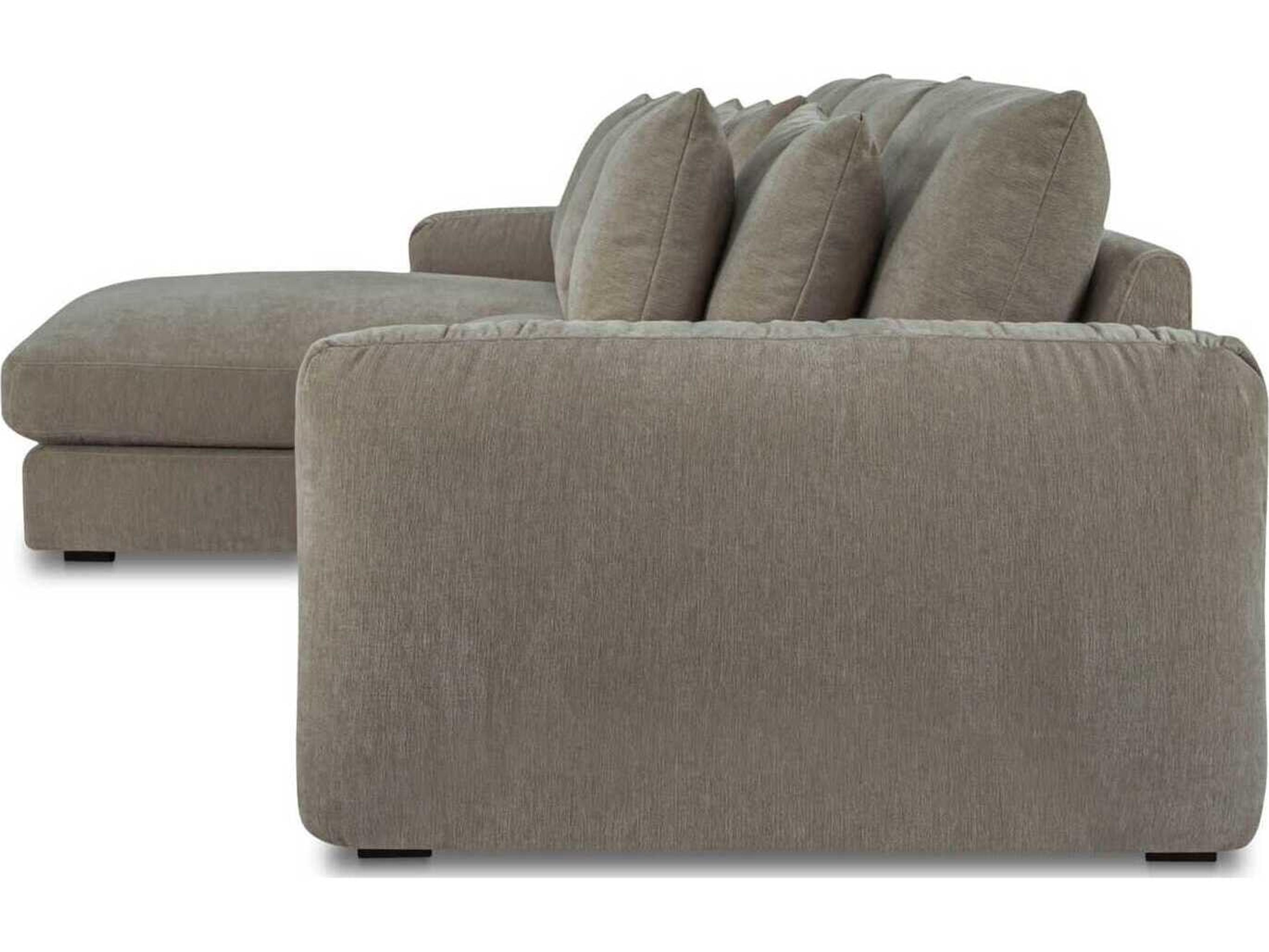 Moe's Home Berga Gray Upholstered Sectional Sofa