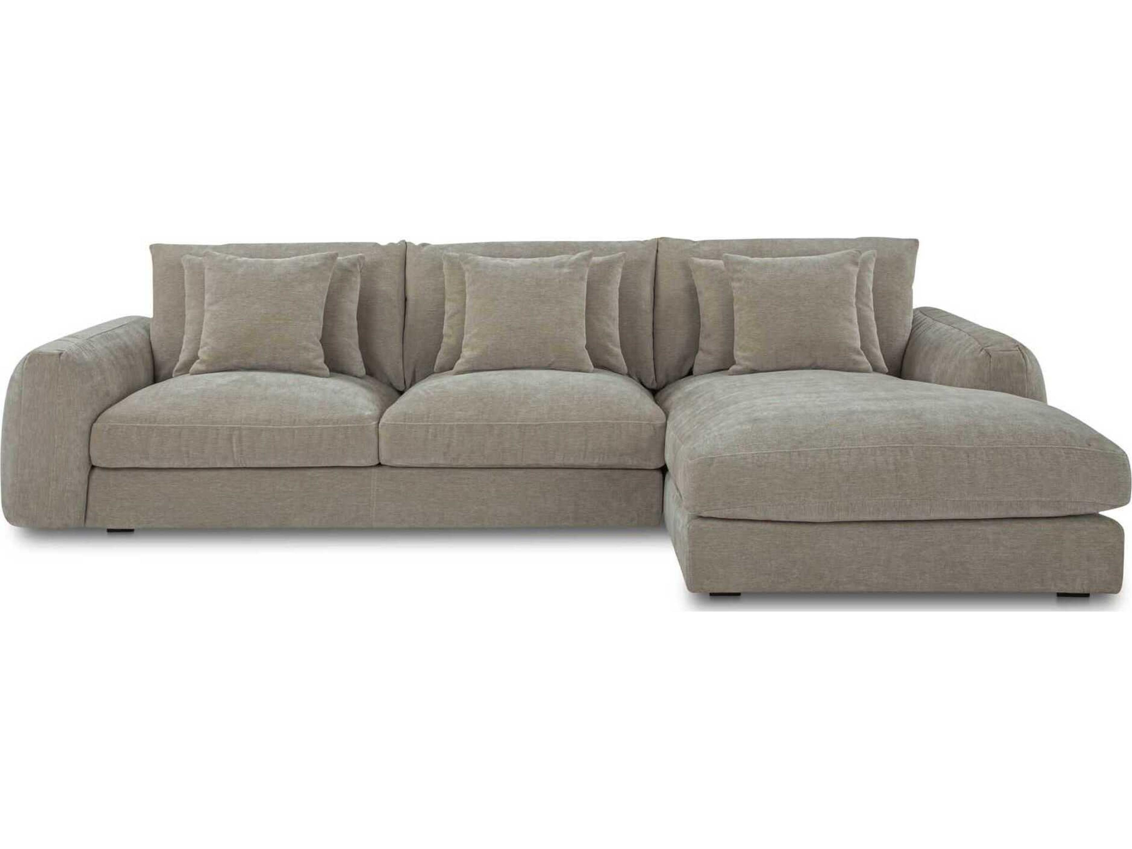 Moe's Home Berga Gray Upholstered Sectional Sofa