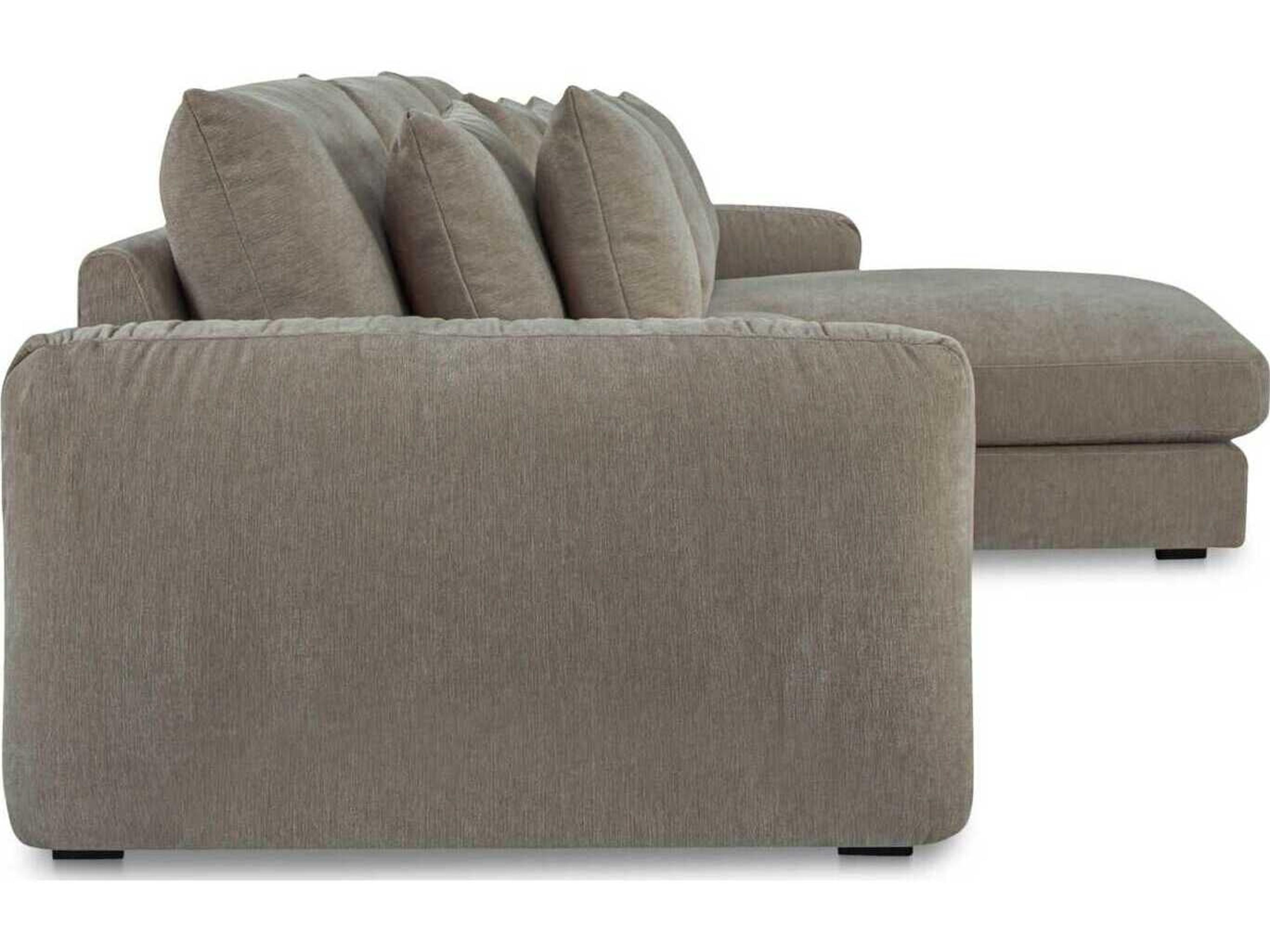 Moe's Home Berga Gray Upholstered Sectional Sofa