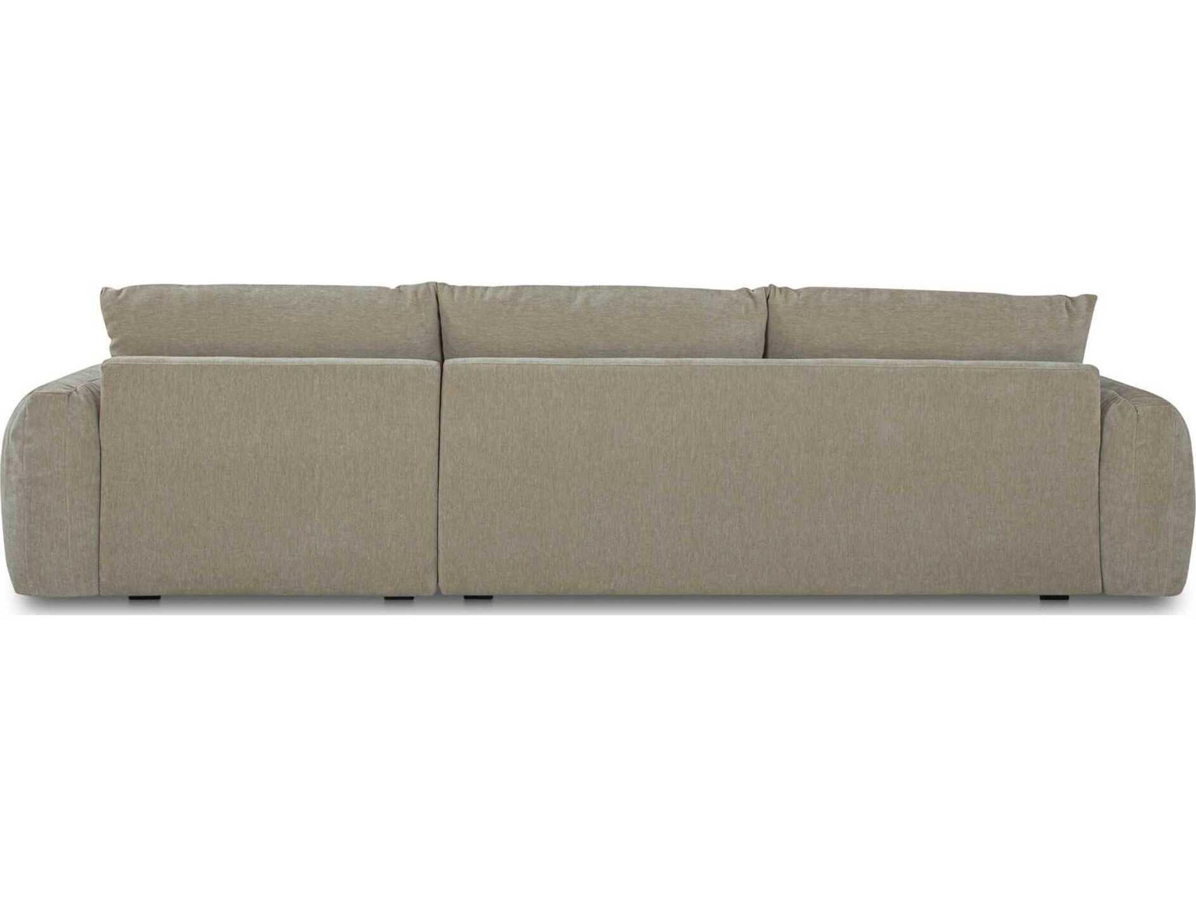 Moe's Home Berga Gray Upholstered Sectional Sofa