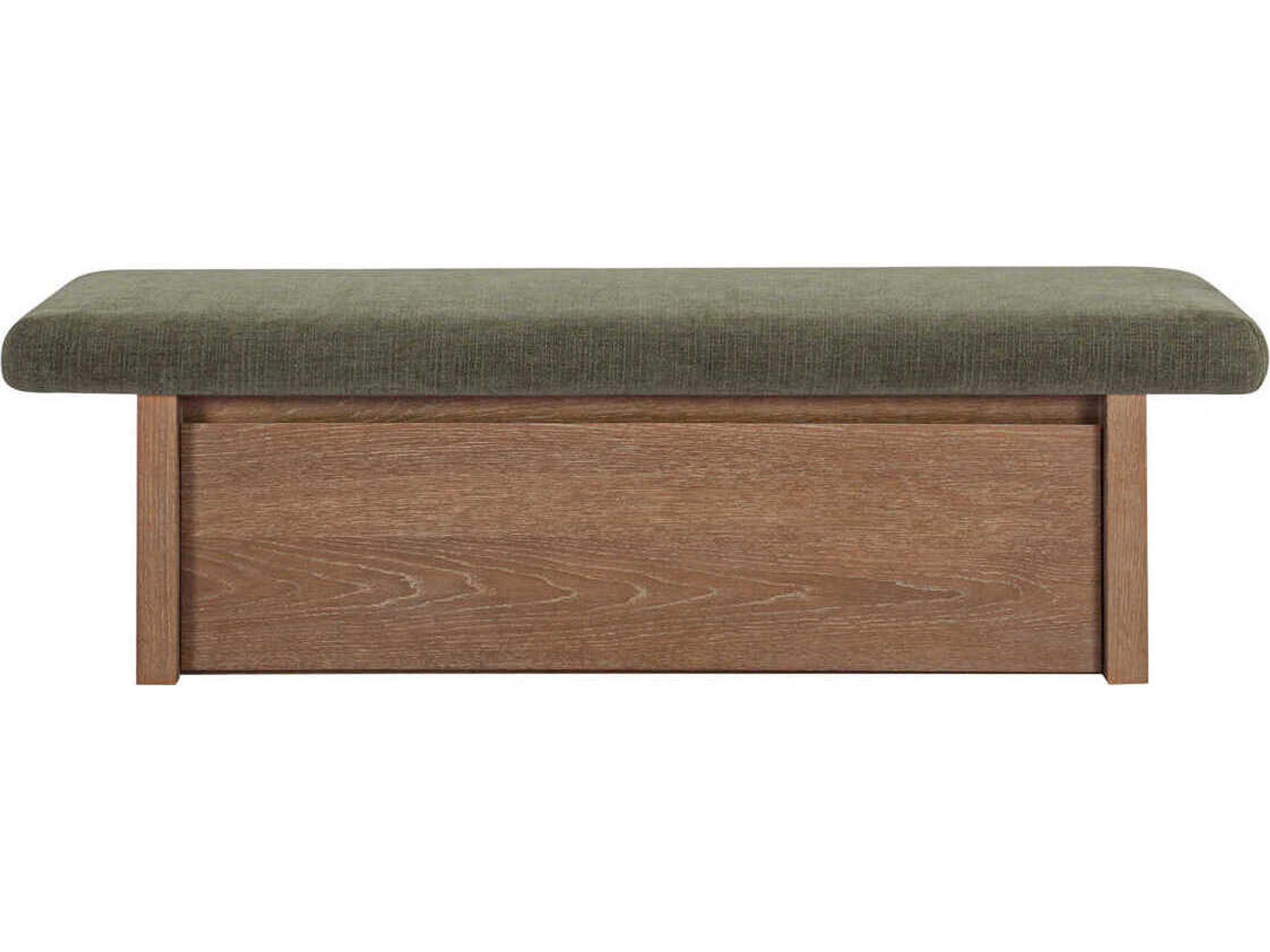 Gemma Green Upholstered Accent Bench
