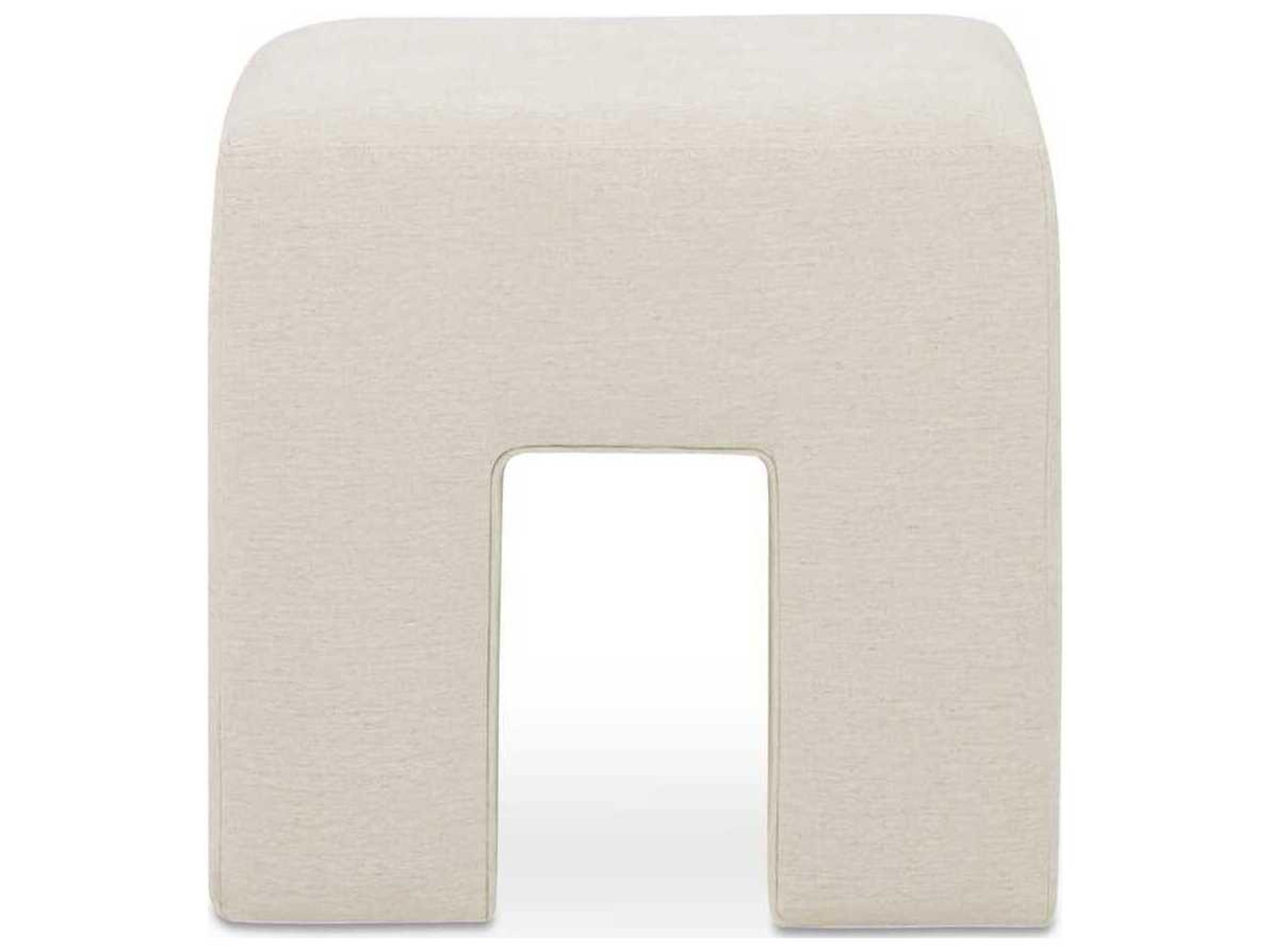 Moe's Home Aidy Oat Upholstered Accent Stool