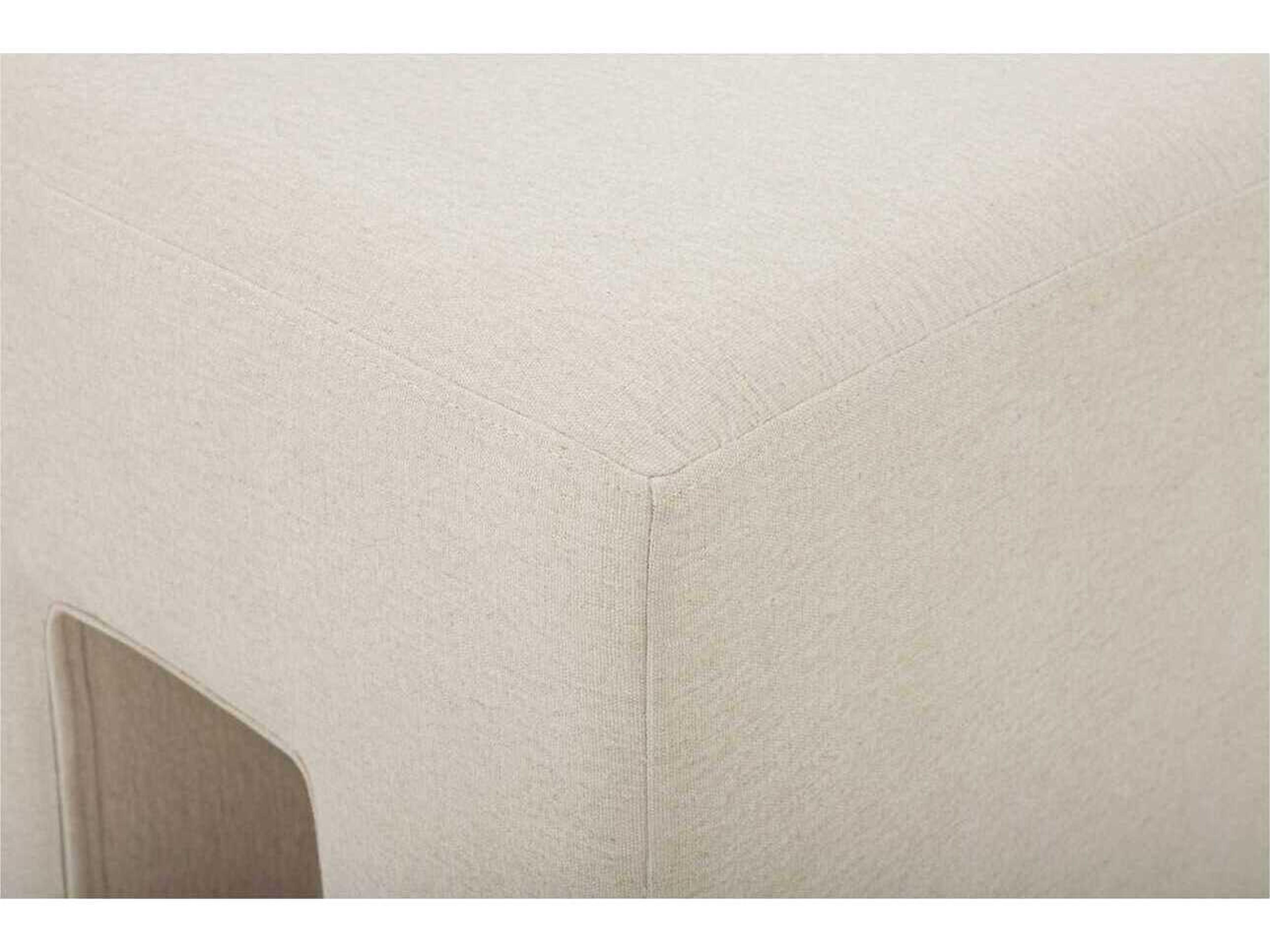 Moe's Home Aidy Oat Upholstered Accent Stool