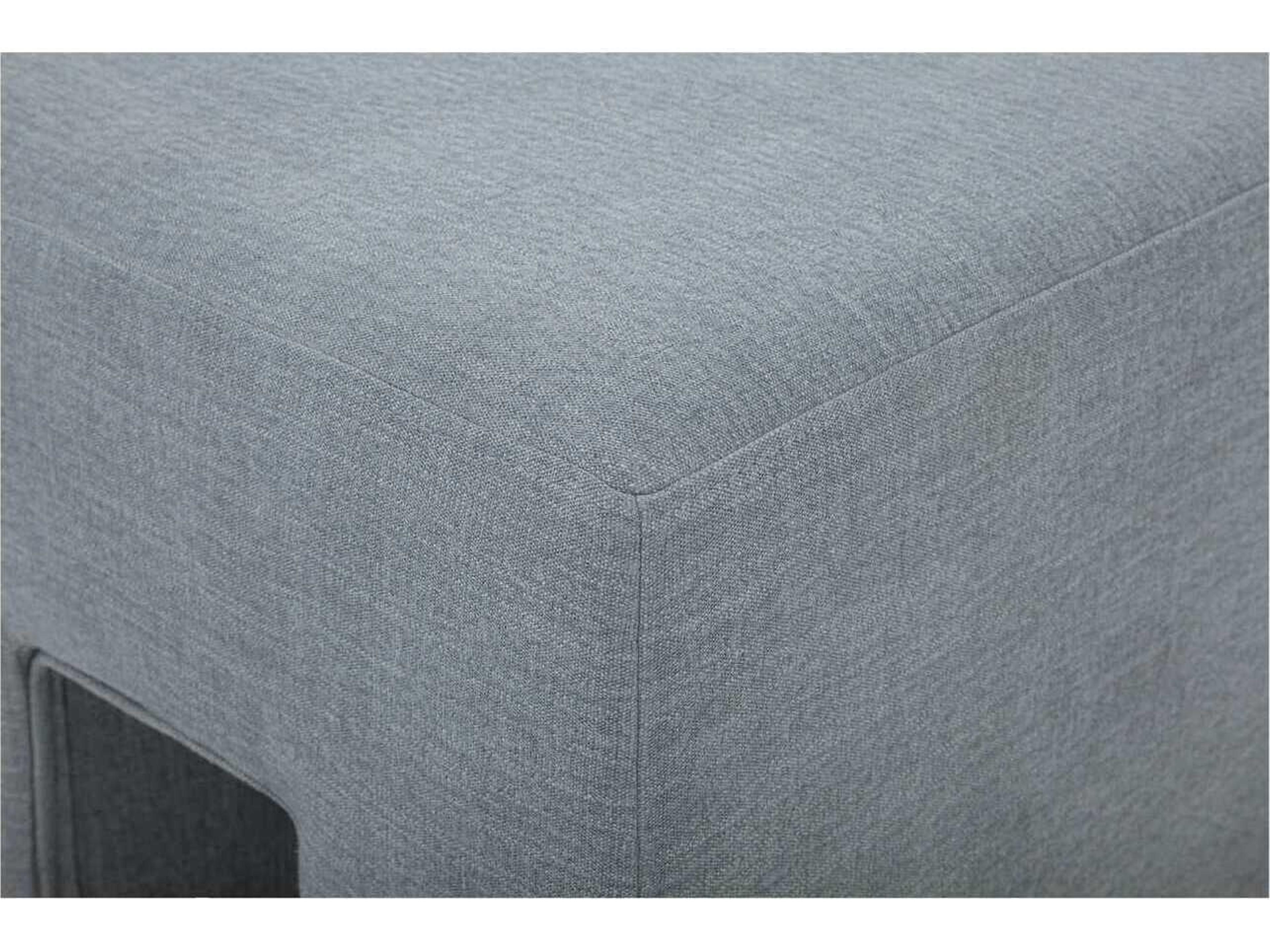 Moe's Home Aidy Light Blue Upholstered Accent Stool