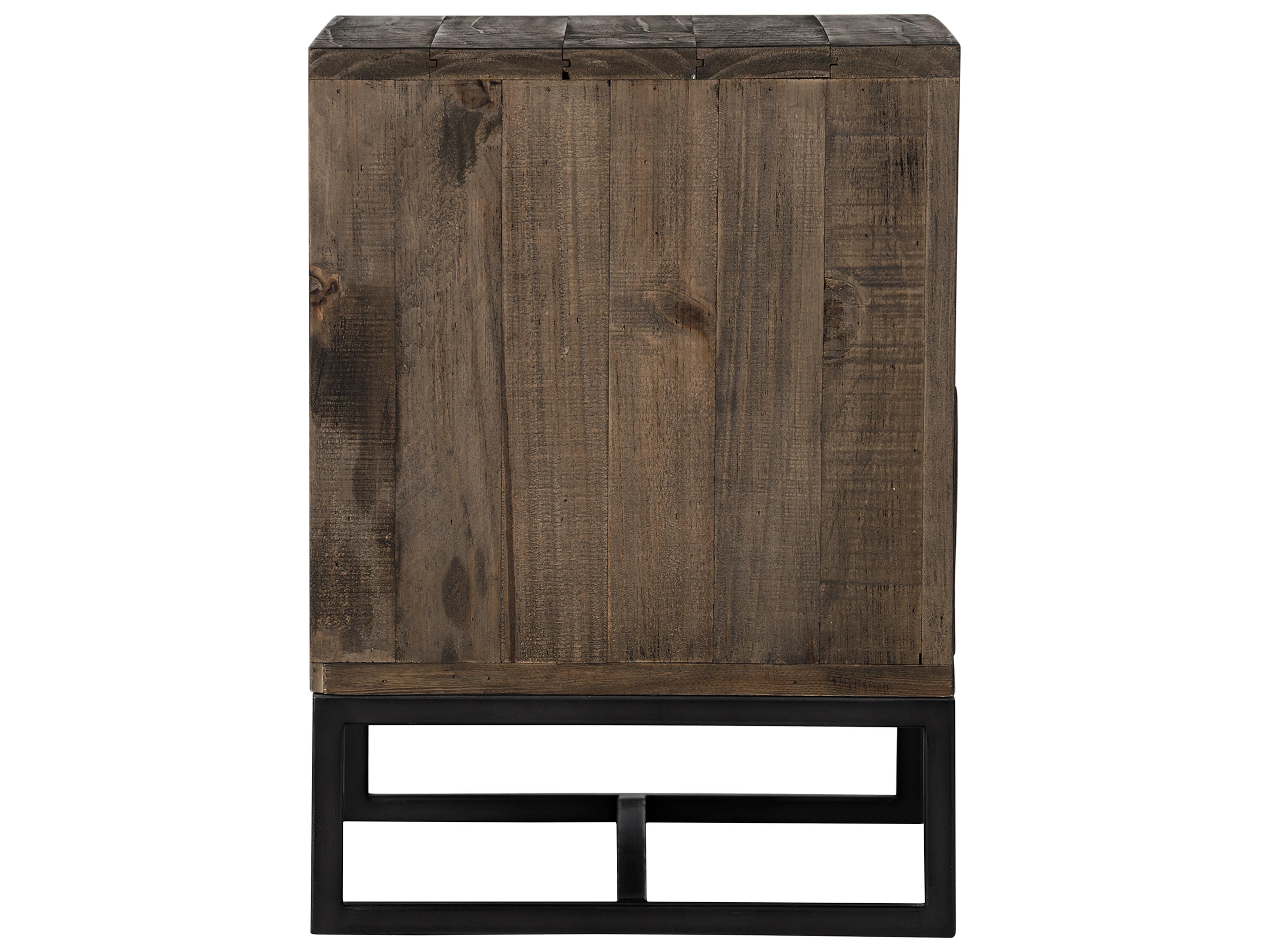 Moe's Home Elena 2-Drawers Pine Wood Nightstand