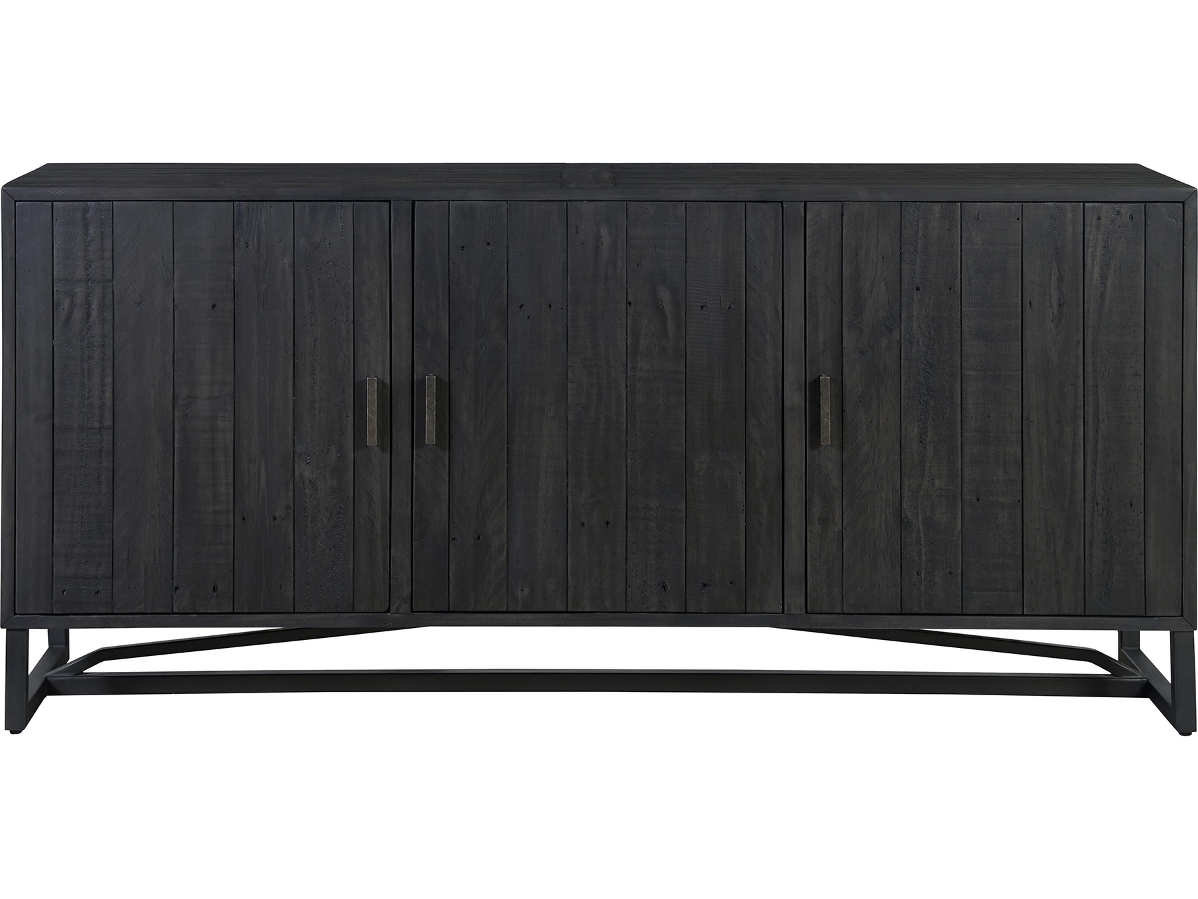 Moe's Home Sierra 68" Pine Wood Black Sideboard