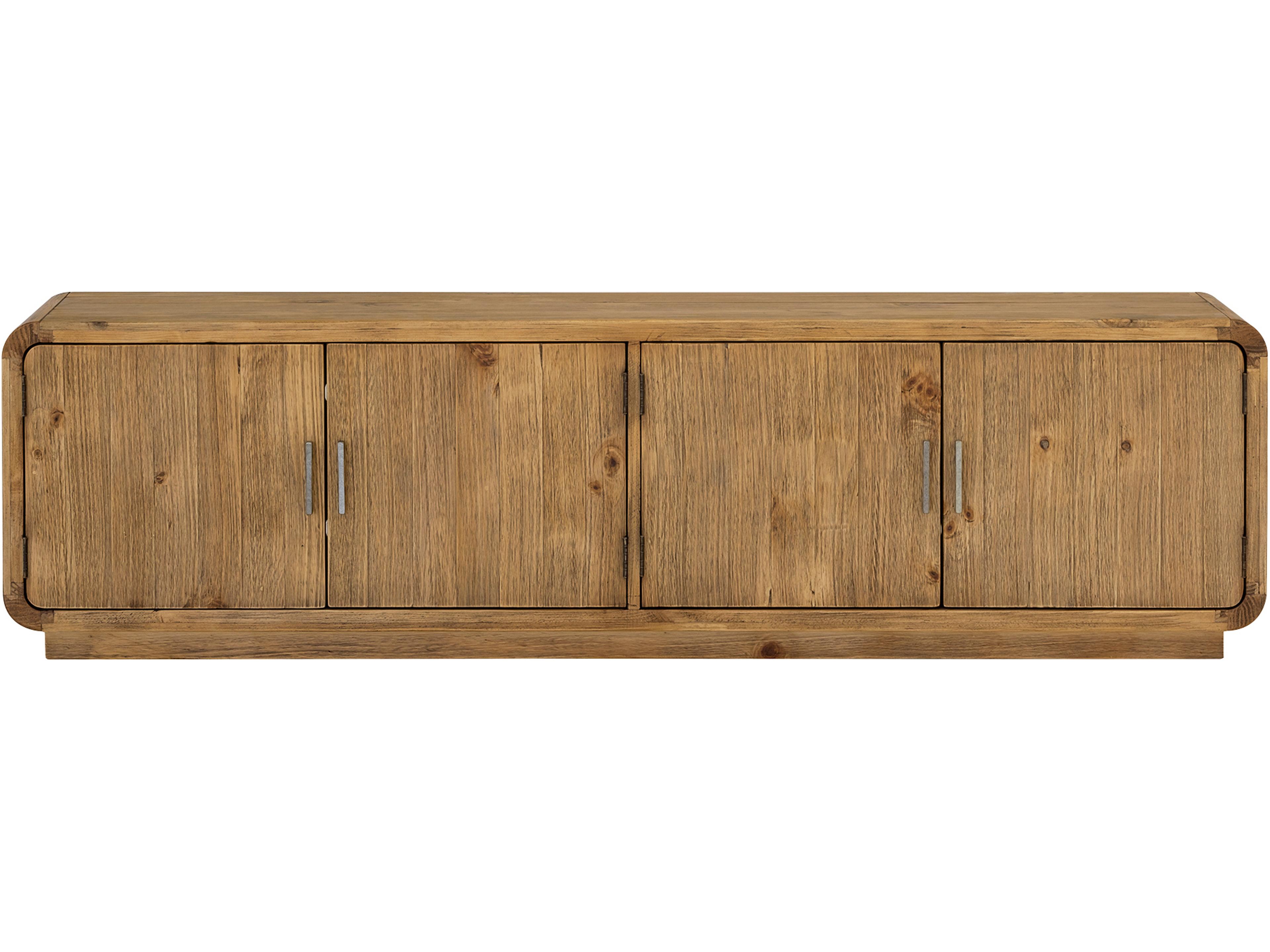 Monterey 78" Pine Wood Natural Media Console