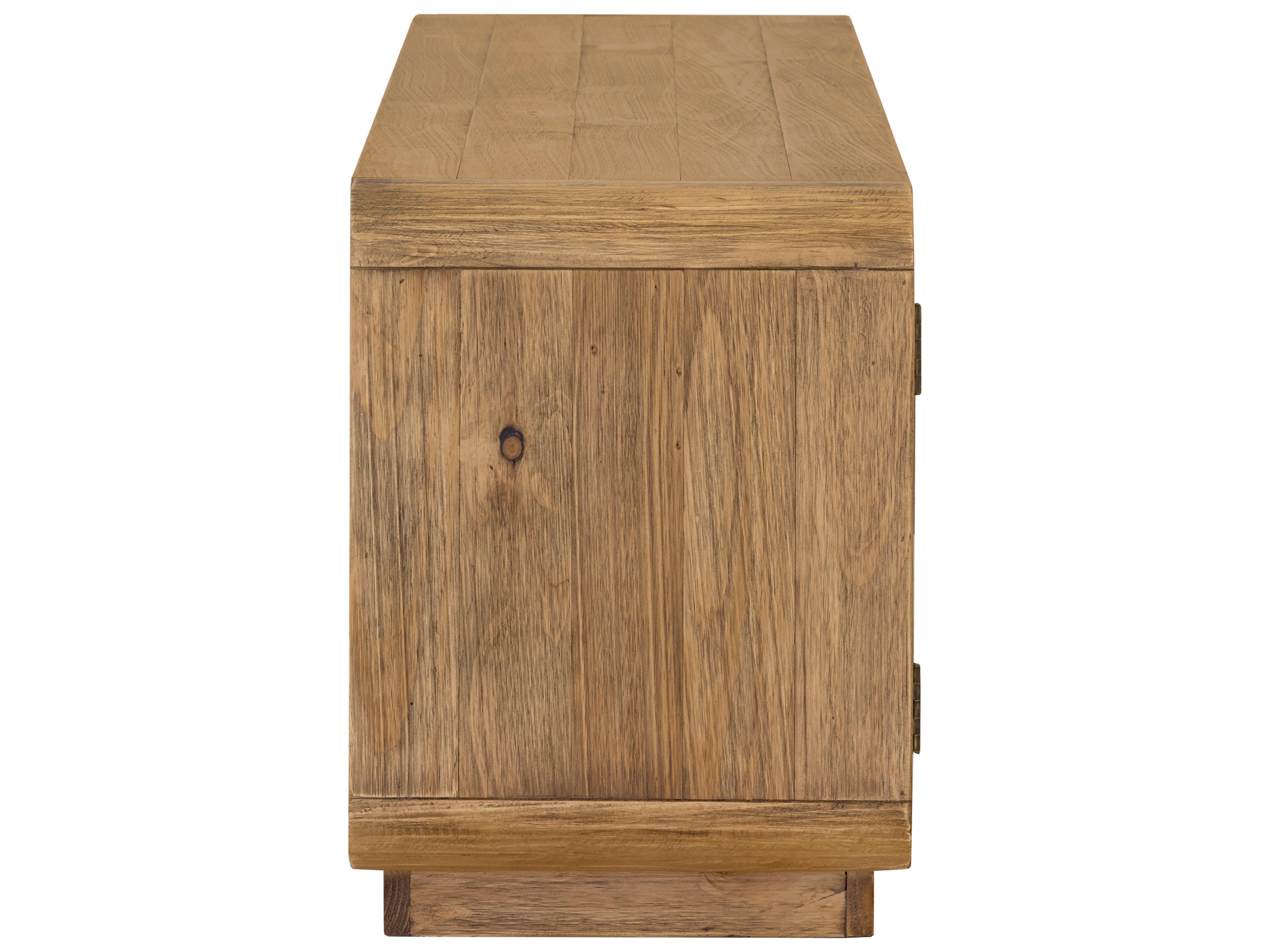 Moe's Home Monterey 78" Pine Wood Natural Media Console