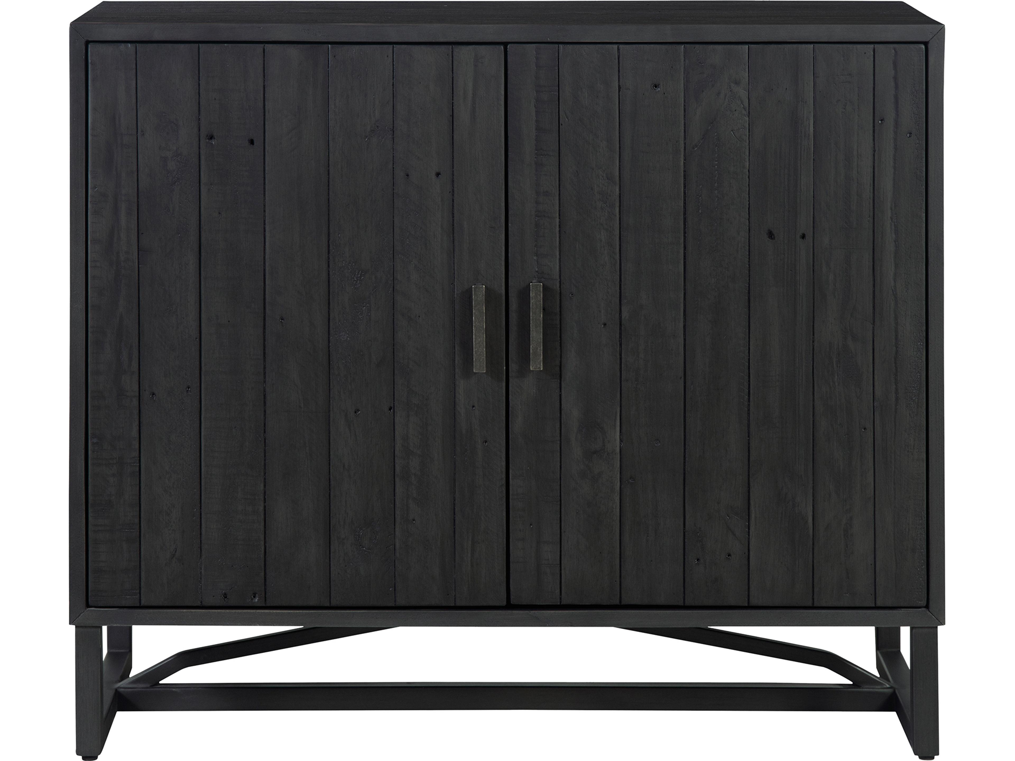 Sierra Black Pine Wood Accent Chest
