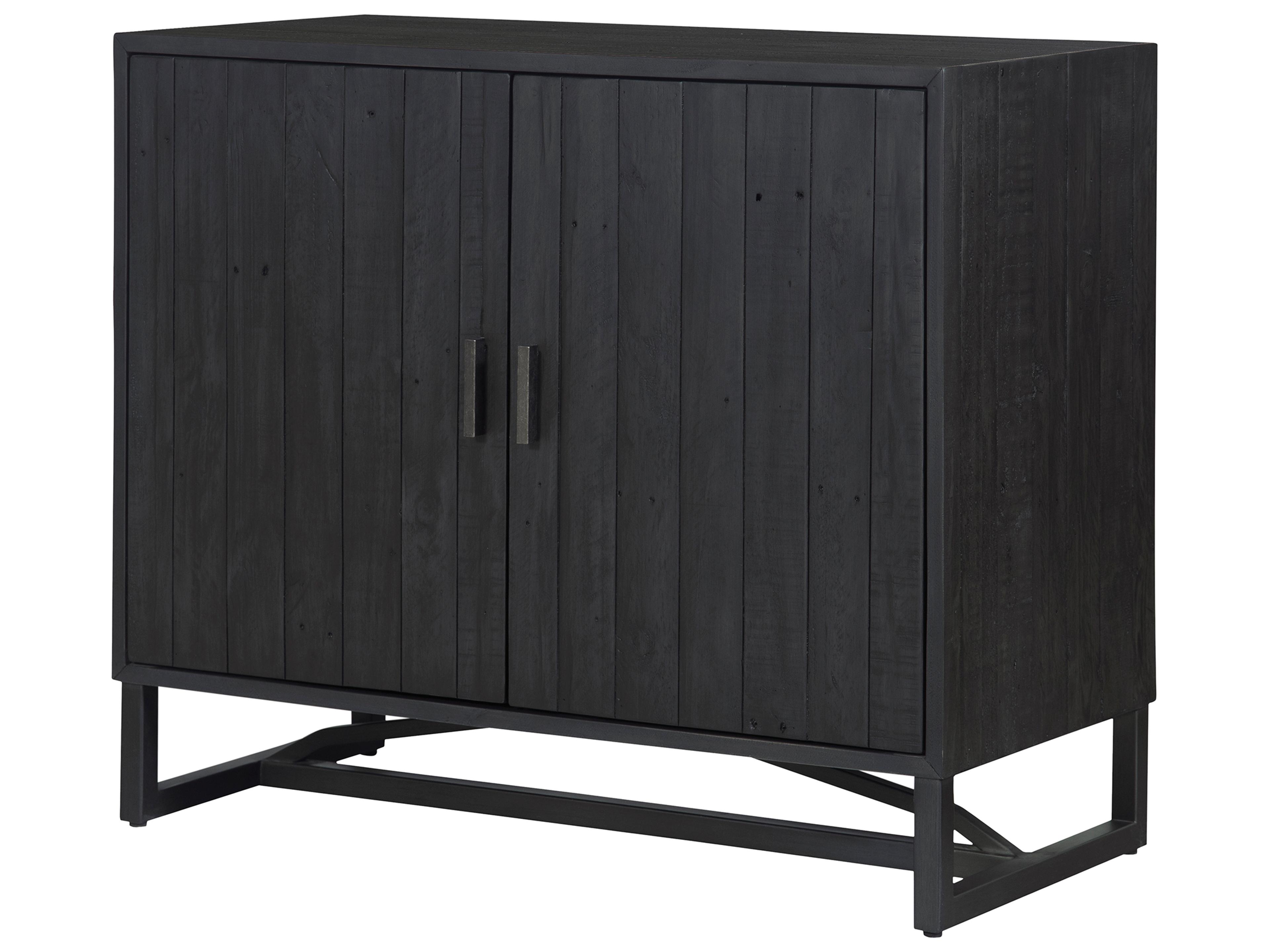 Moe's Home Sierra Black Pine Wood Accent Chest
