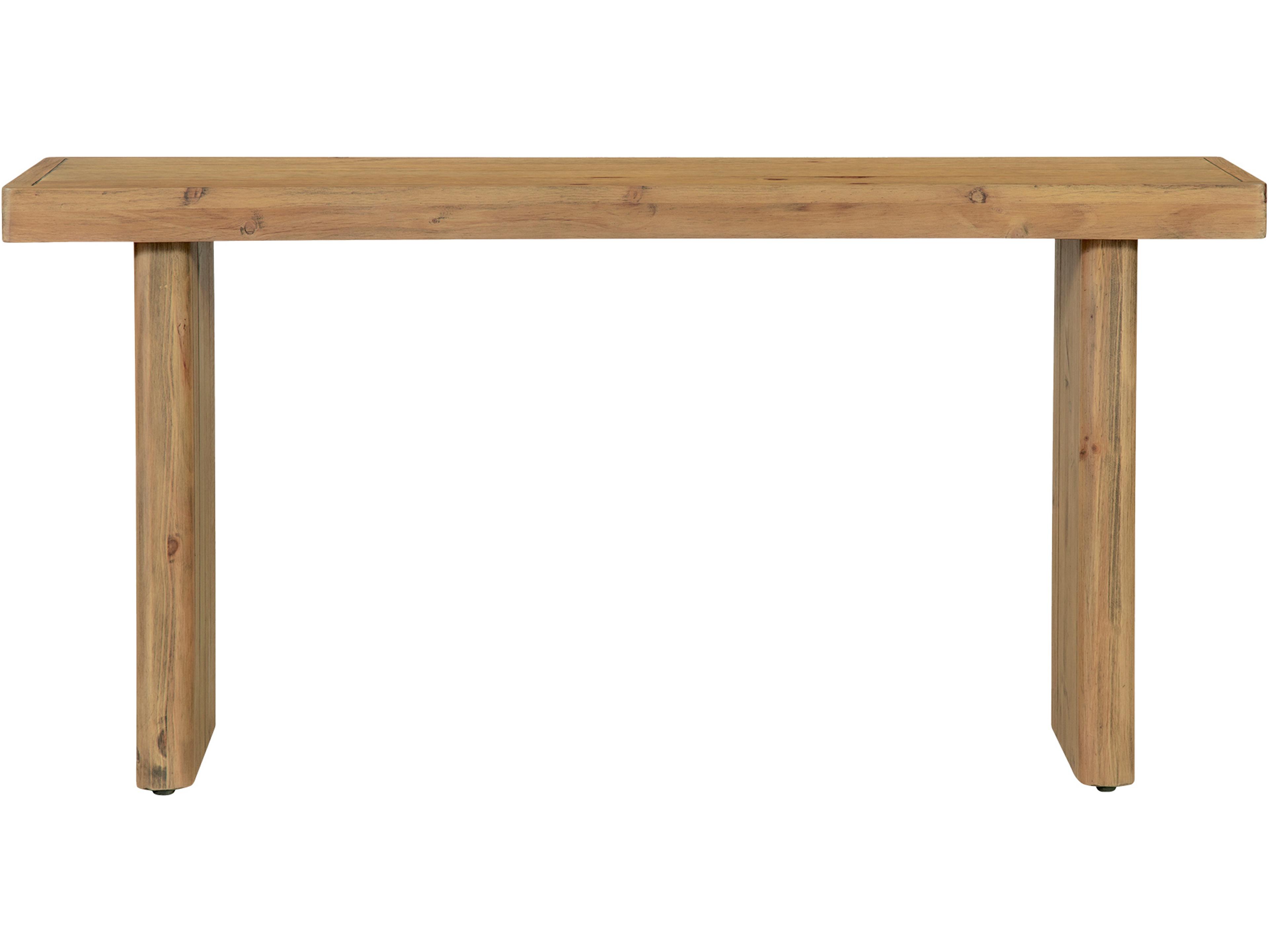 Monterey Rectangular Wood Natural Console Table