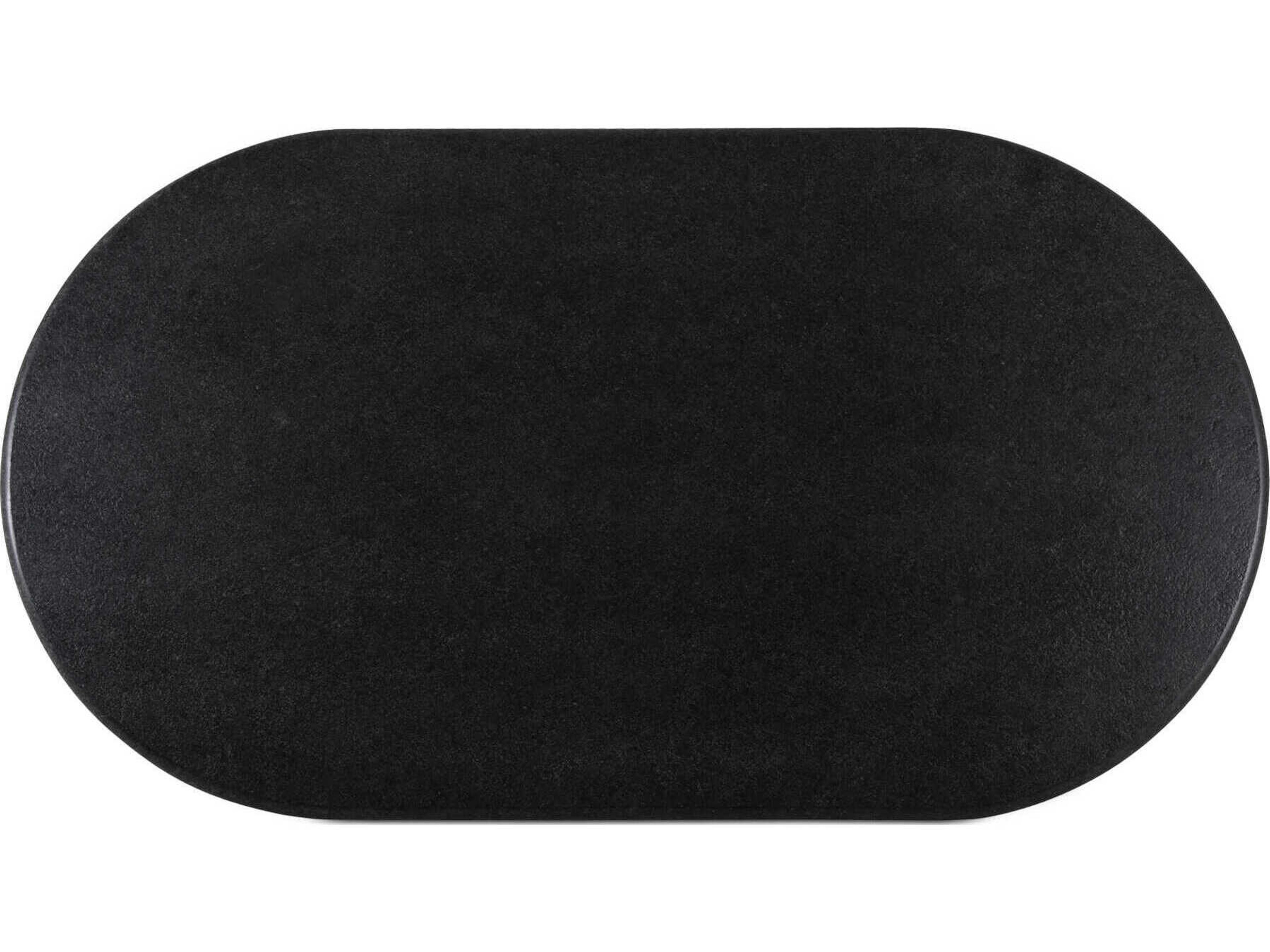 Moe's Home Sartoria Oval Stone Black Dining Table