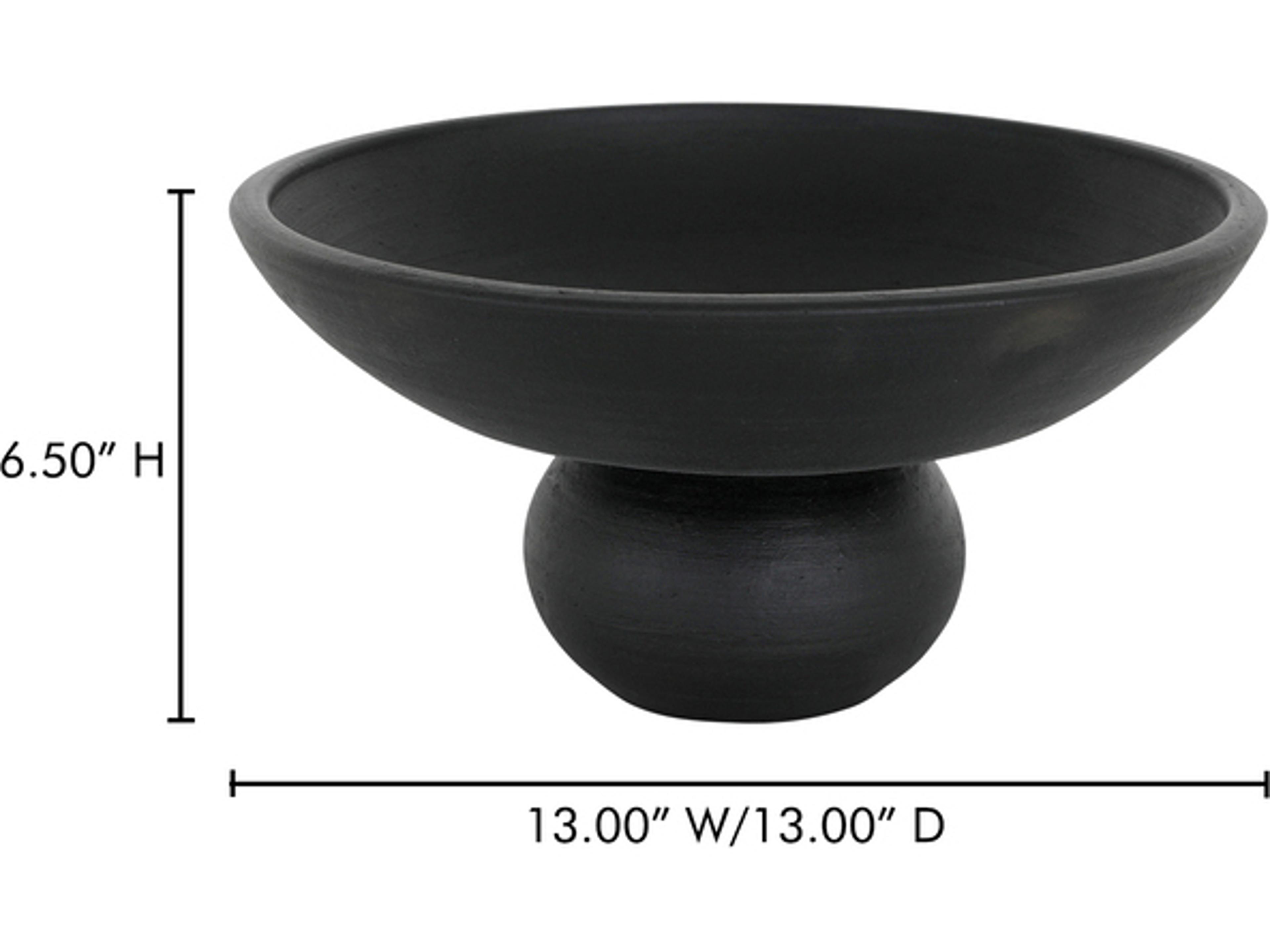 Moe's Home Asha Black Terracotta Decorative Bowl