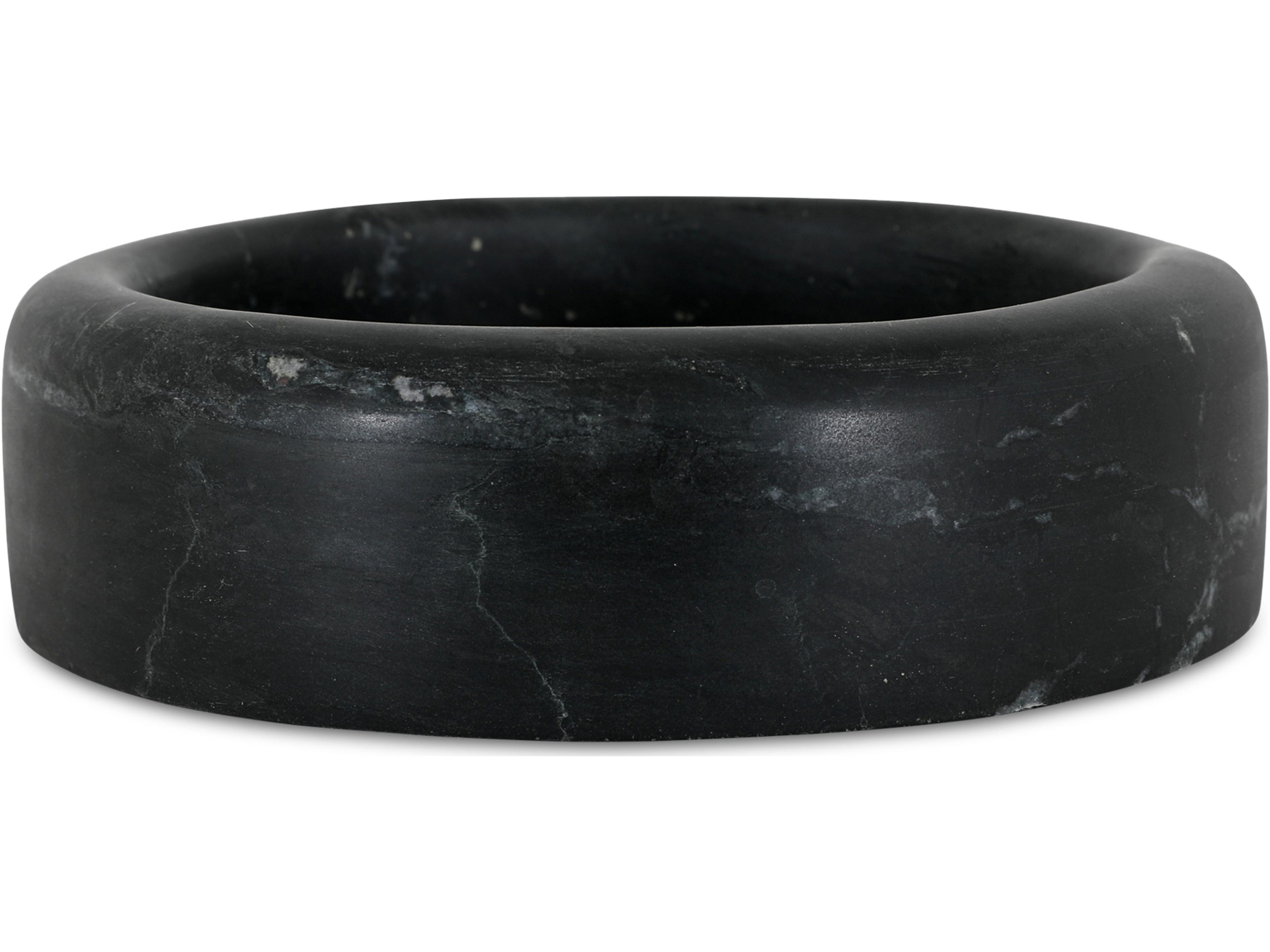 Moe's Home Anais Black Marble Serving Tray