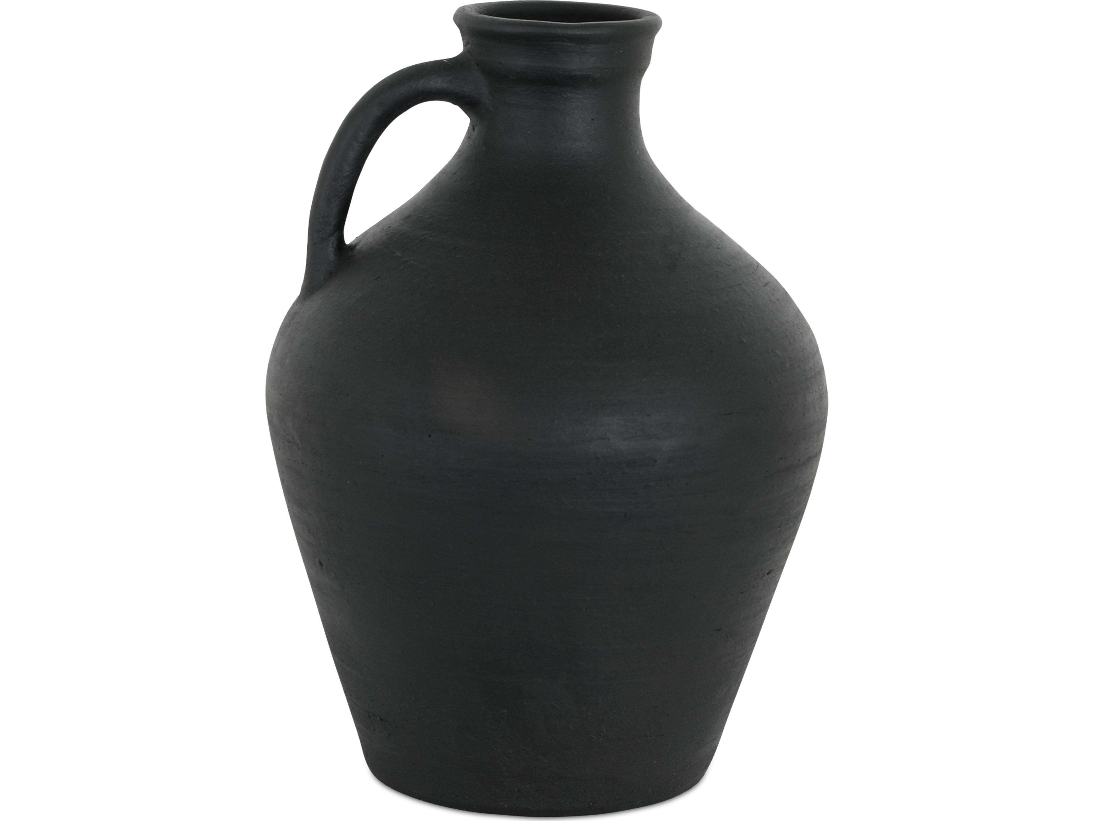Lyra Black Terracotta Vase