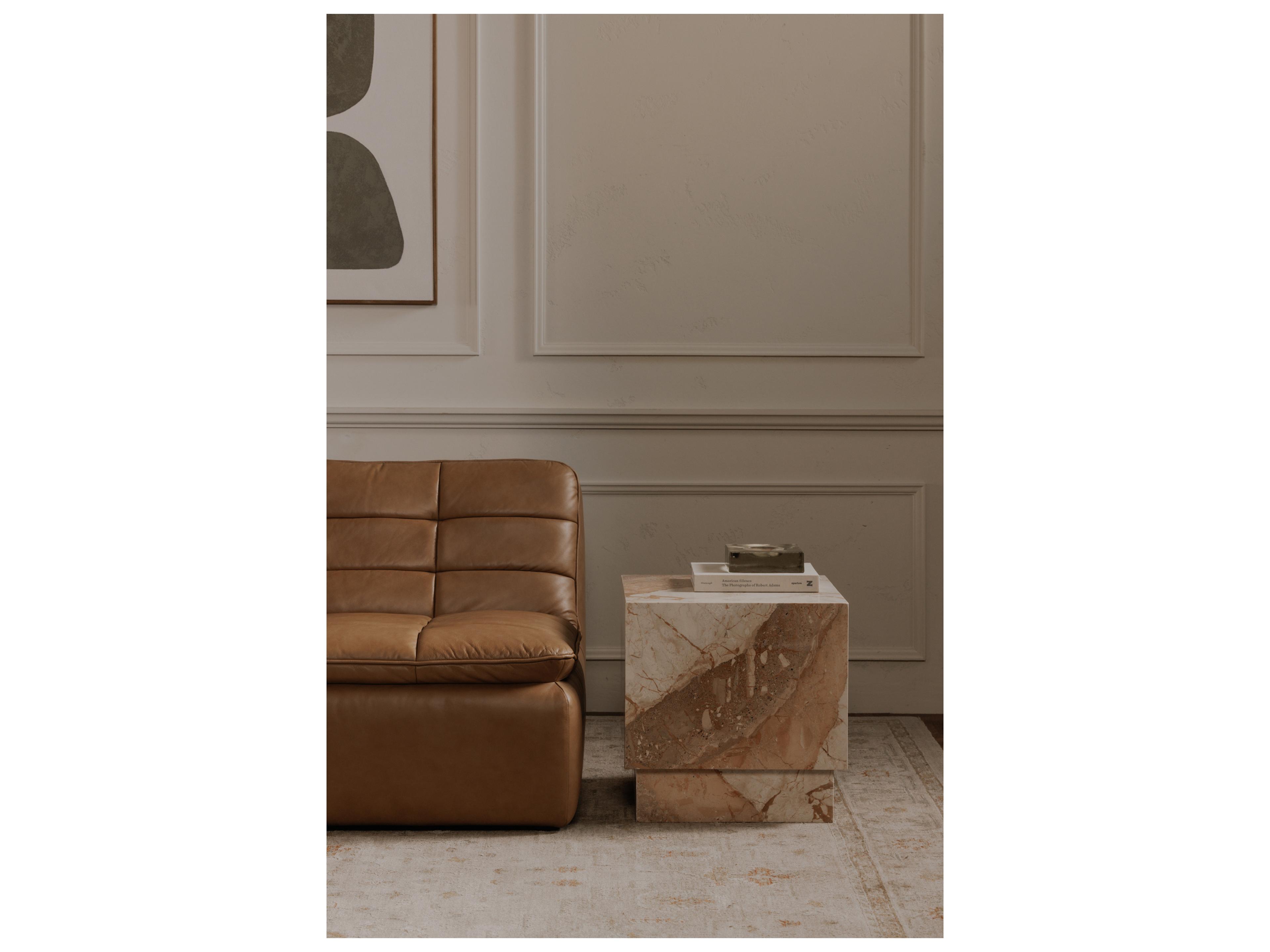 Moe's Home Layla Square Marble End Table
