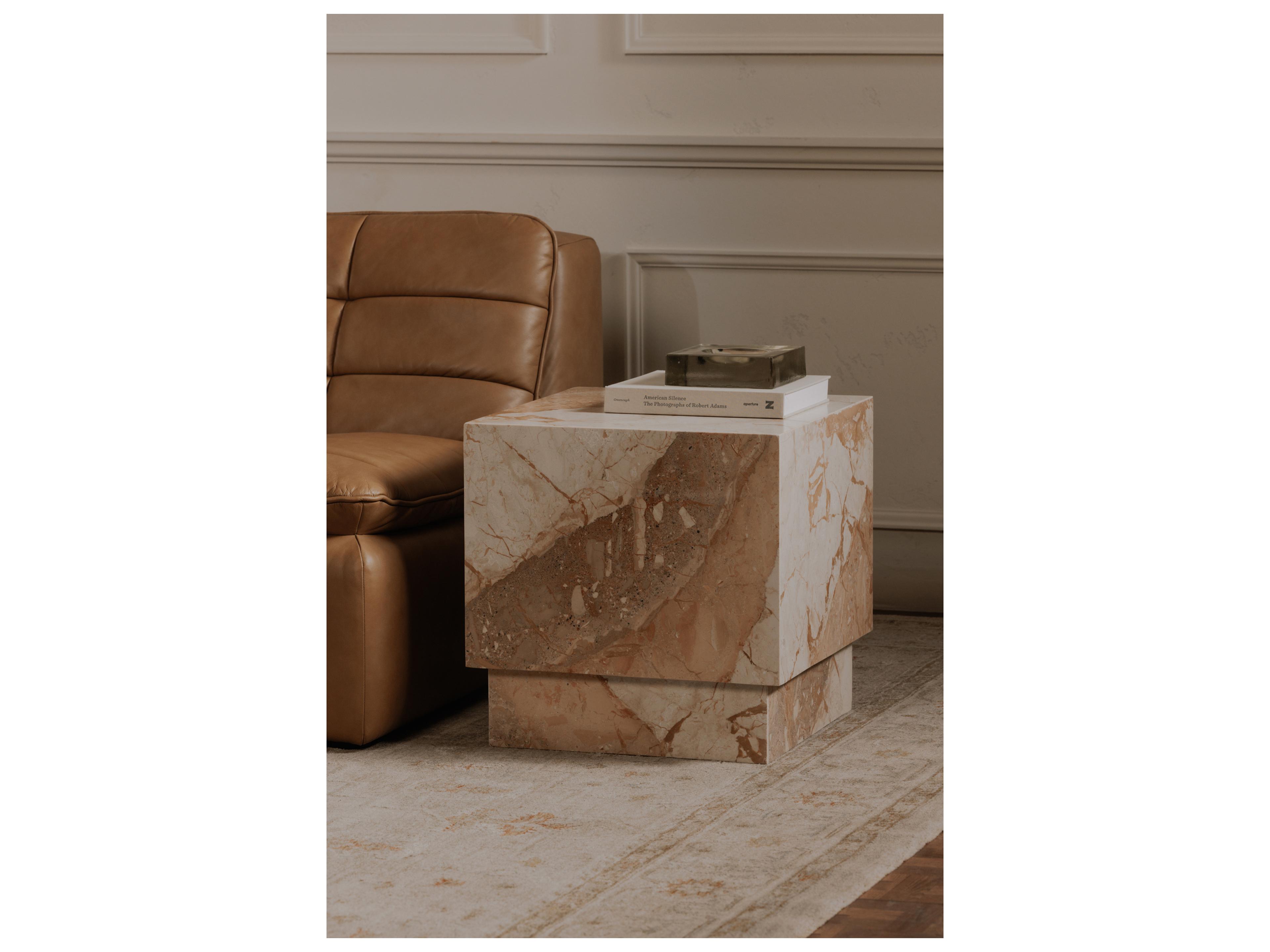 Moe's Home Layla Square Marble End Table