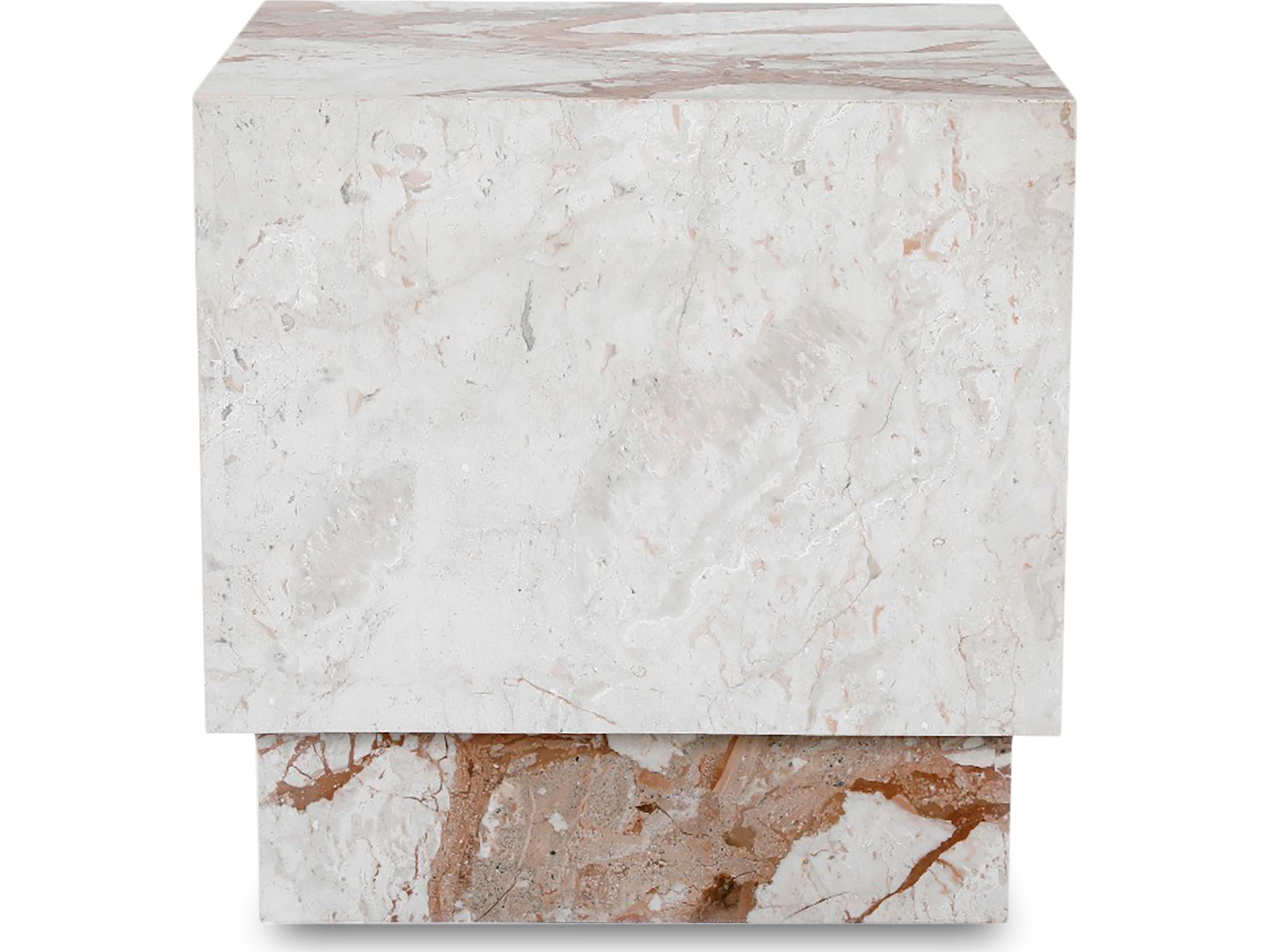Layla Square Marble End Table