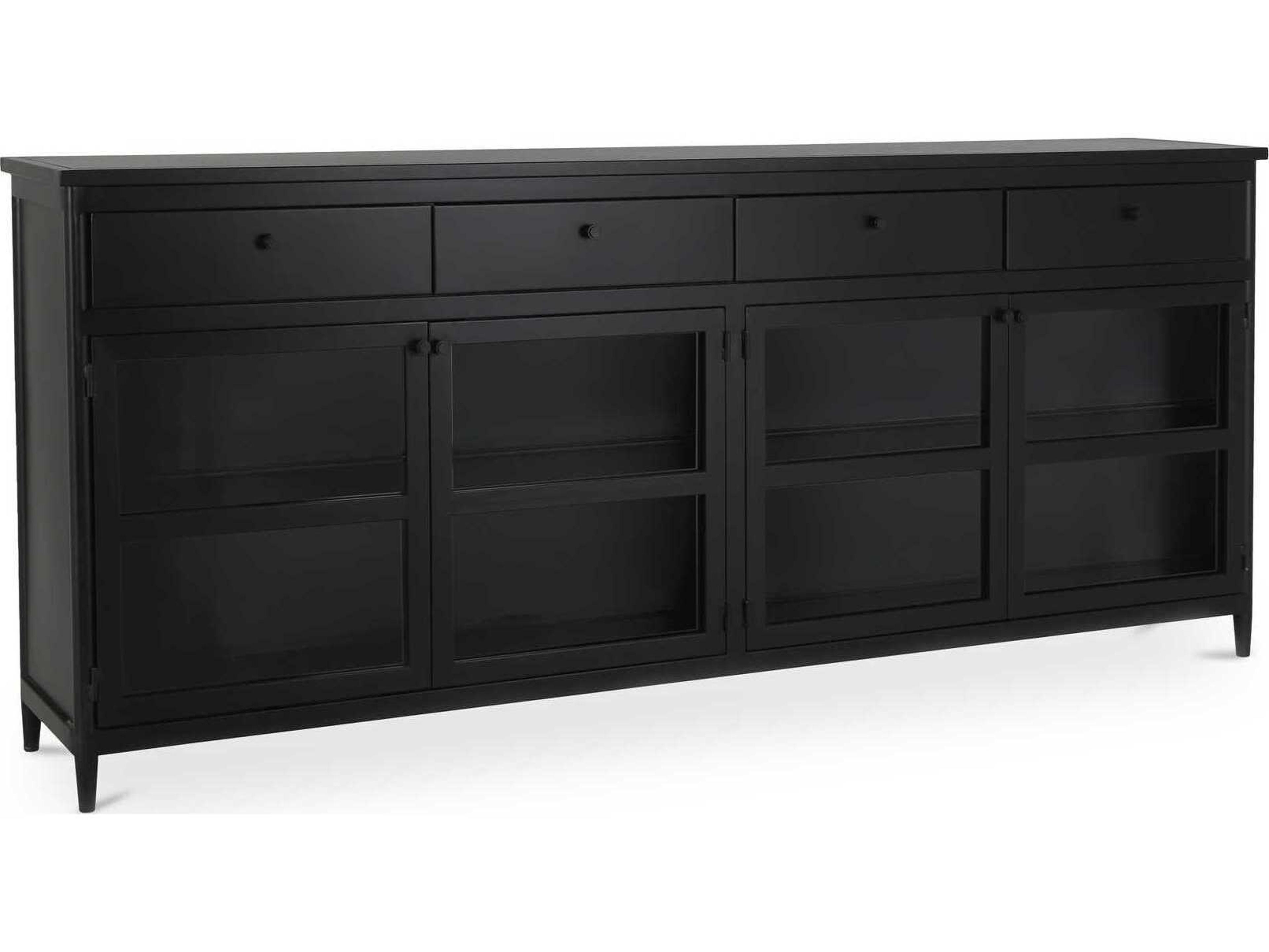 Henry 95" Black Sideboard