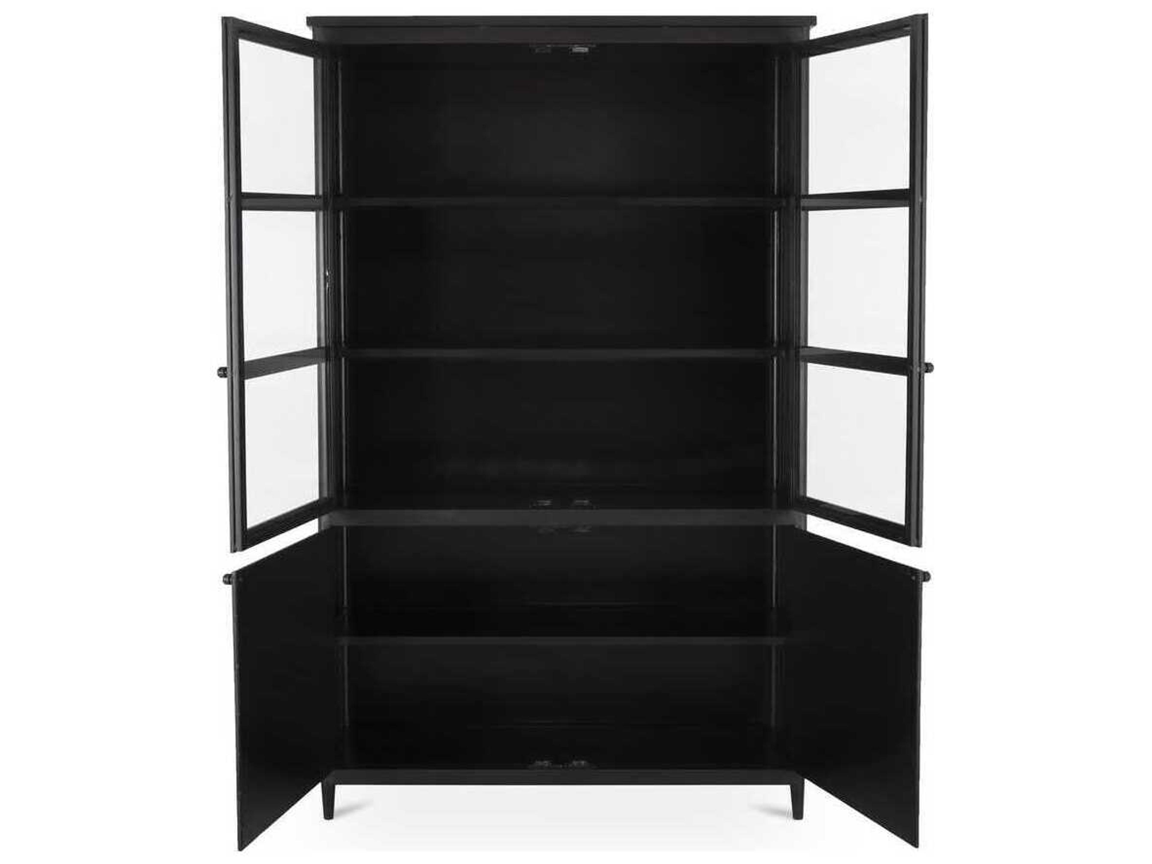 Moe's Home Henry Black Display Cabinet