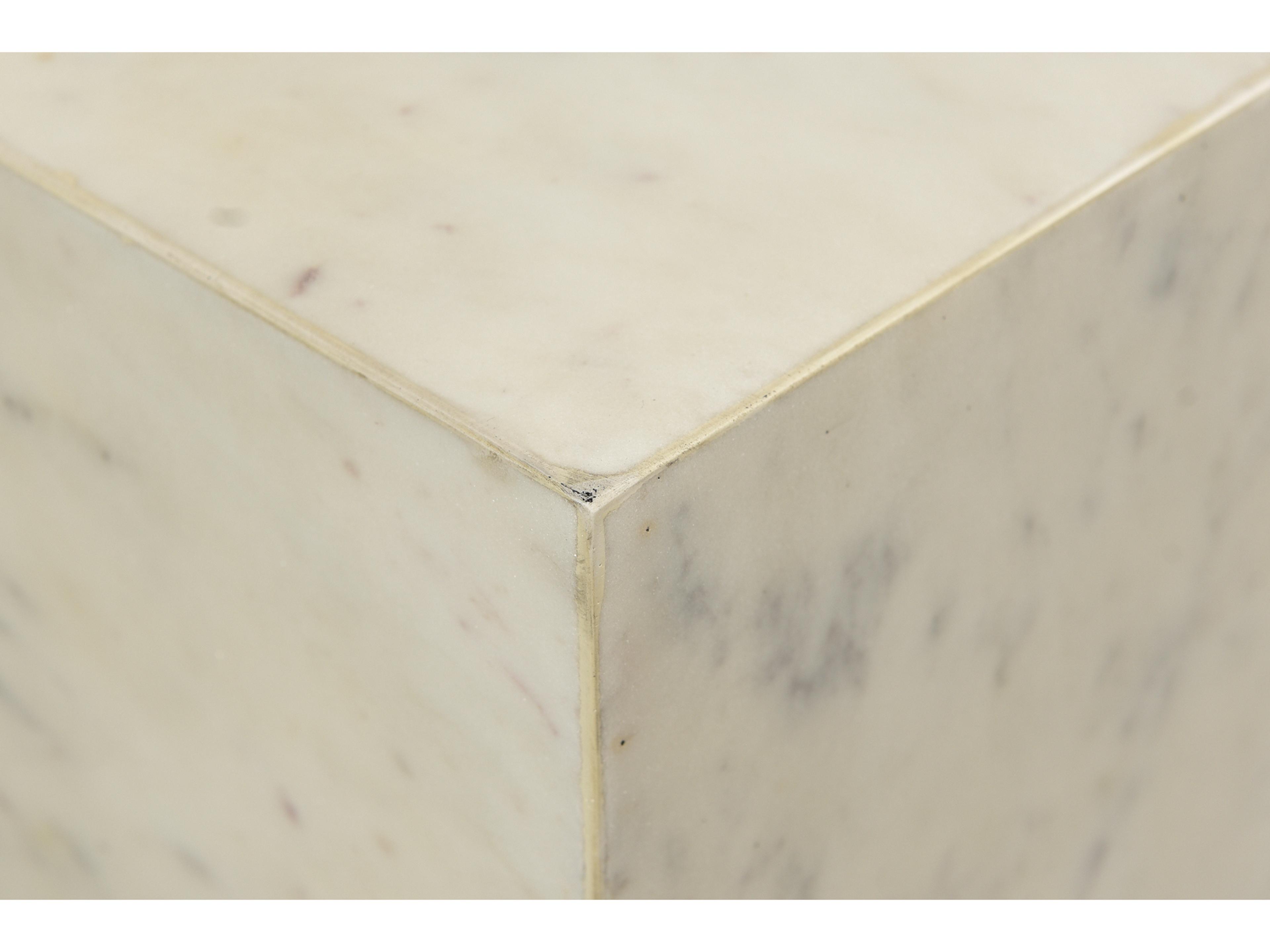 Moe's Home Square Marble White Coffee Table