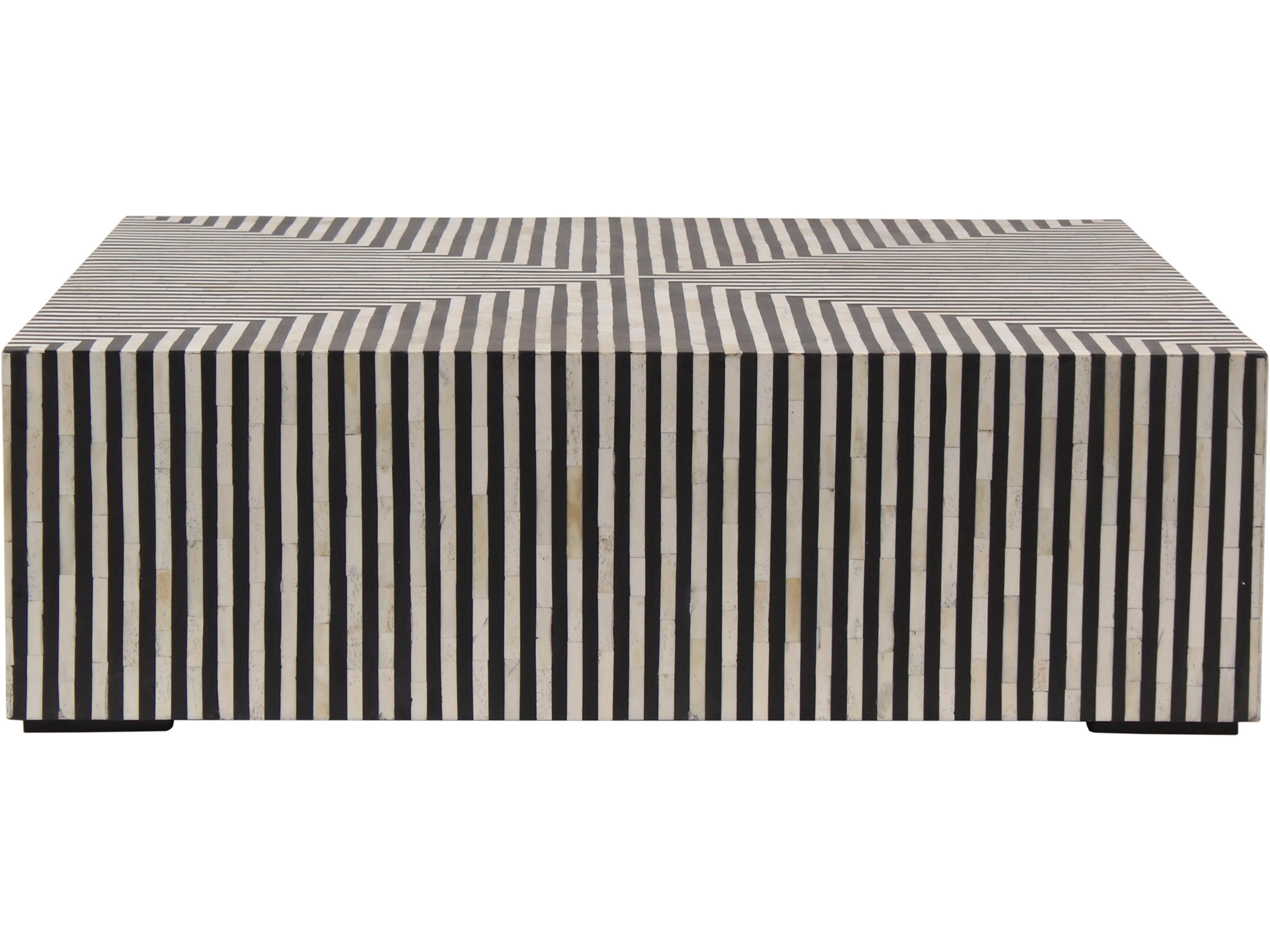 Square Resin Multicolor Coffee Table