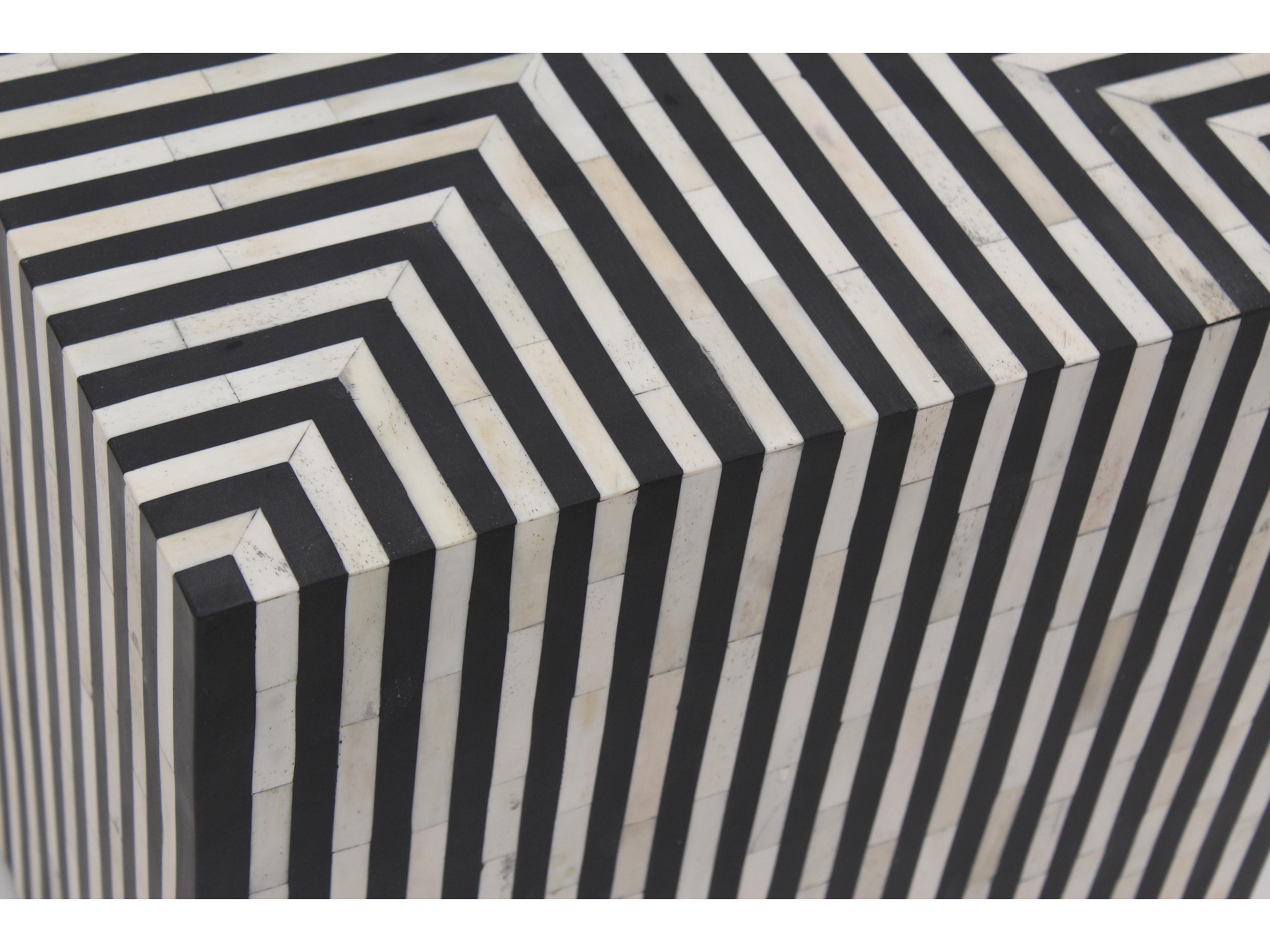 Moe's Home Square Resin Multicolor End Table