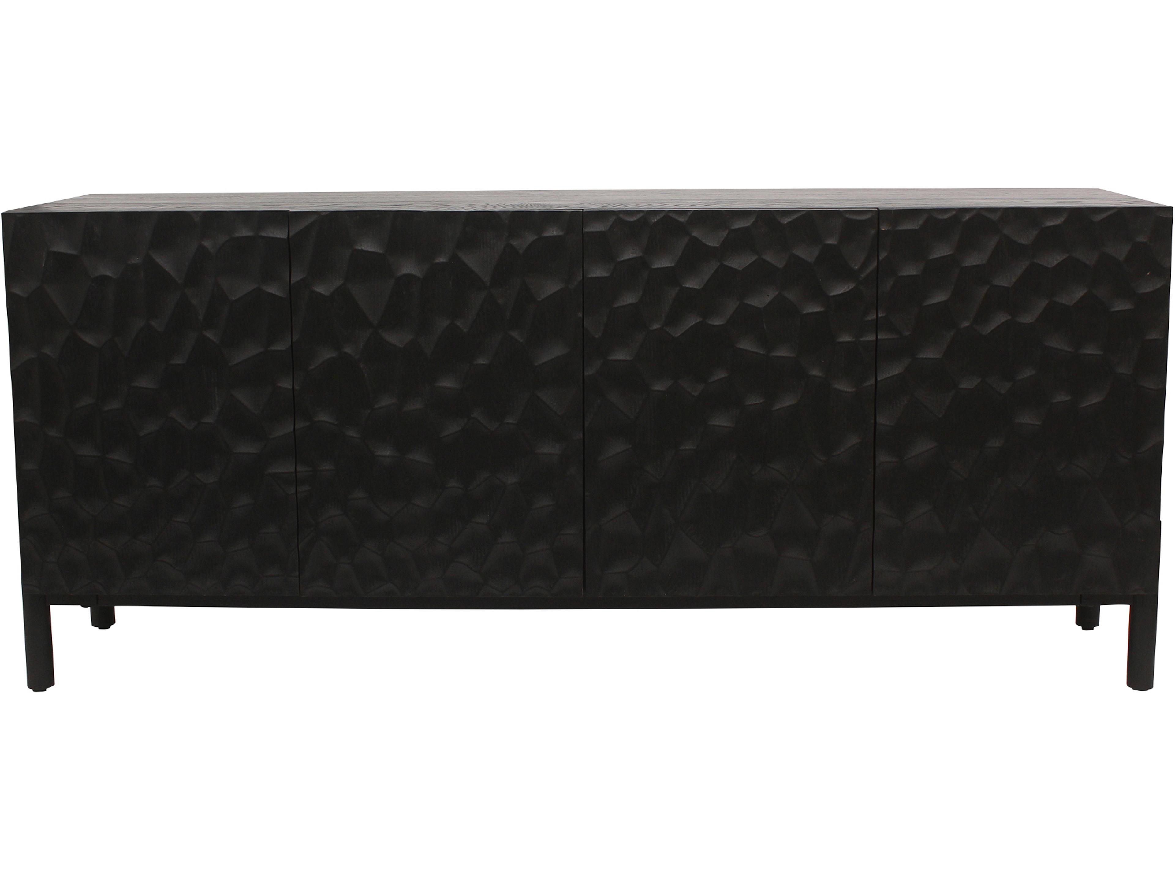 Misaki 71" Oak Wood Carbon Sideboard