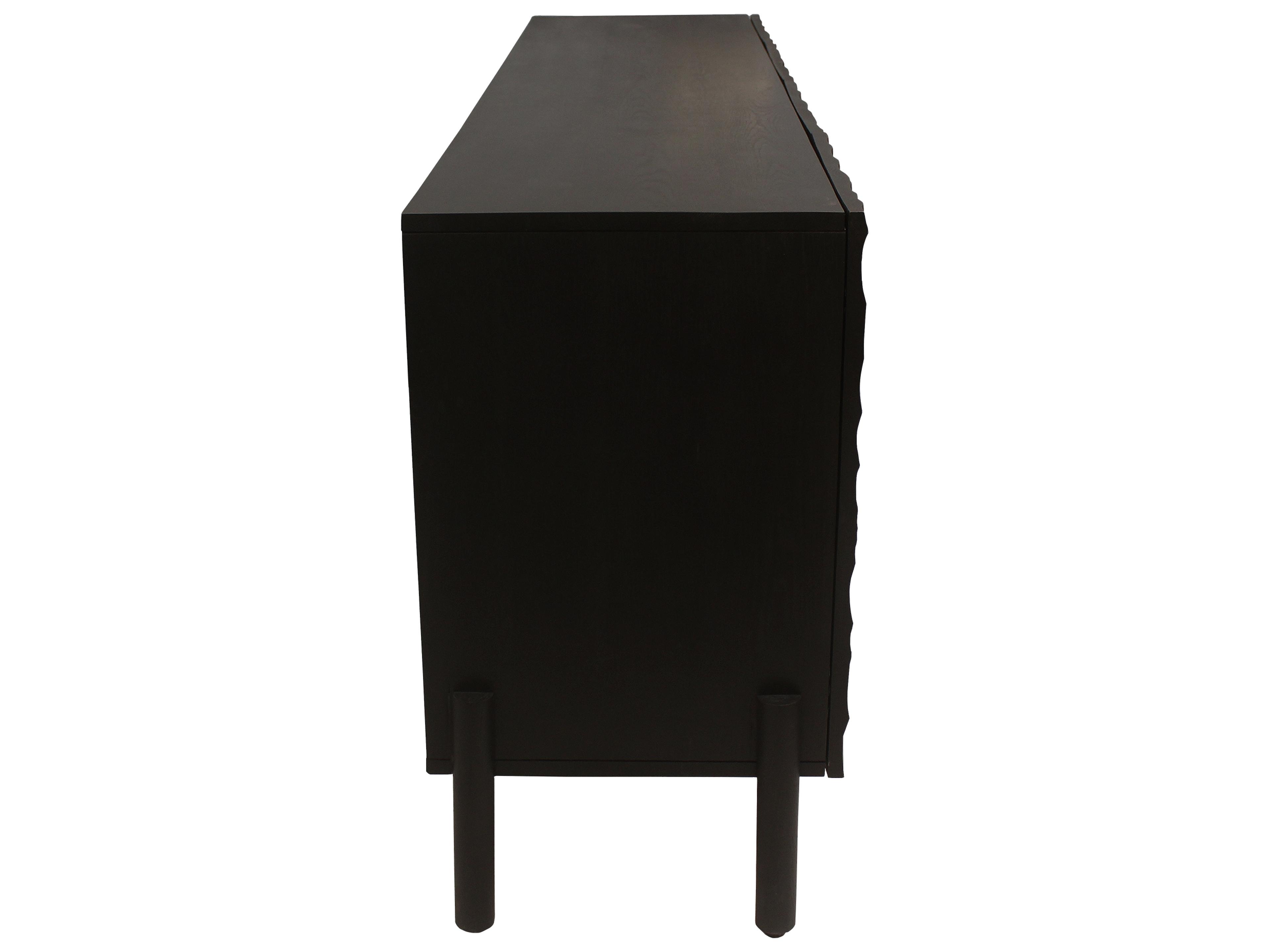 Moe's Home Misaki 71" Oak Wood Carbon Sideboard