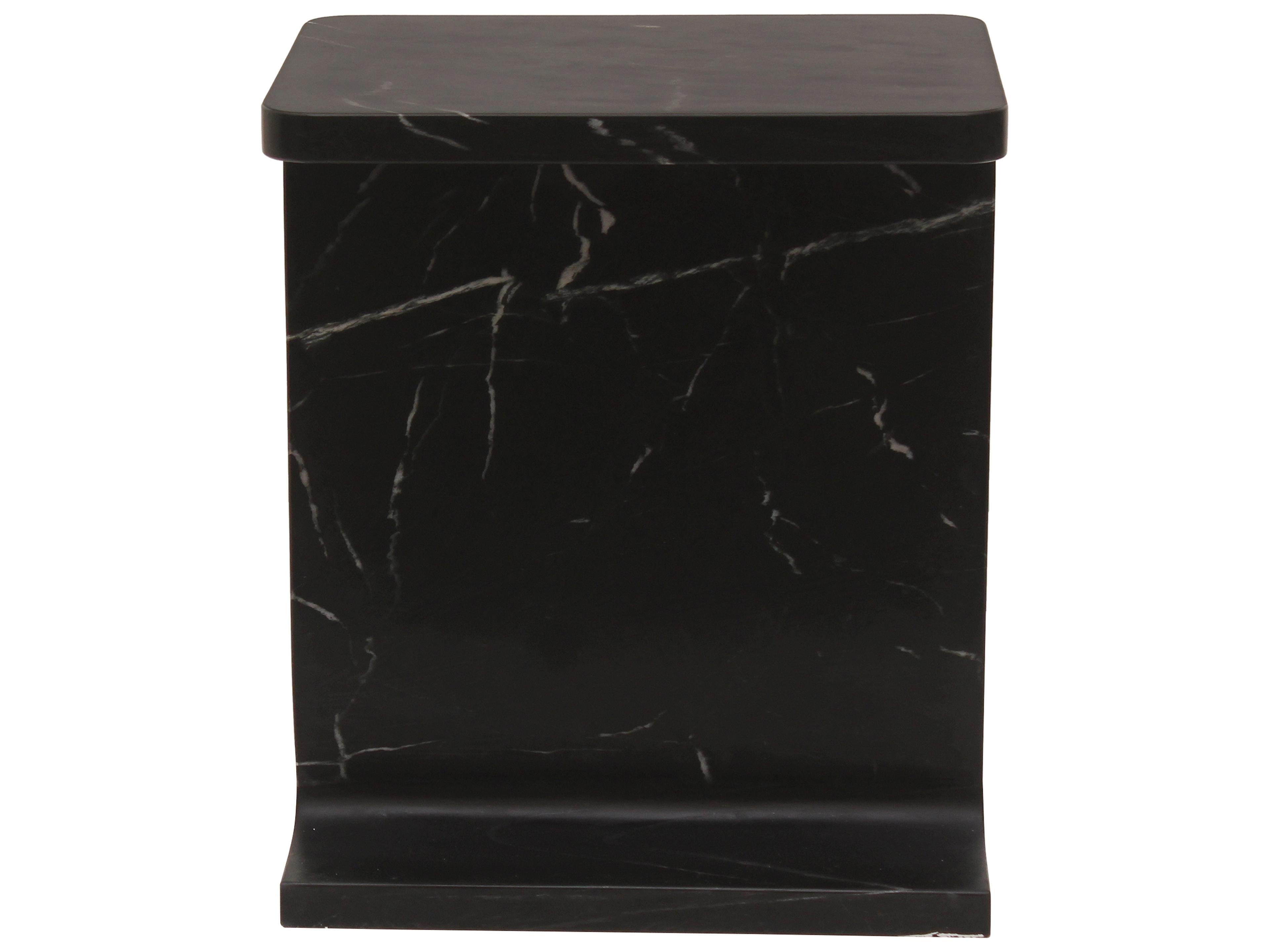 Moe's Home Tullia Rectangular Marble Black End Table