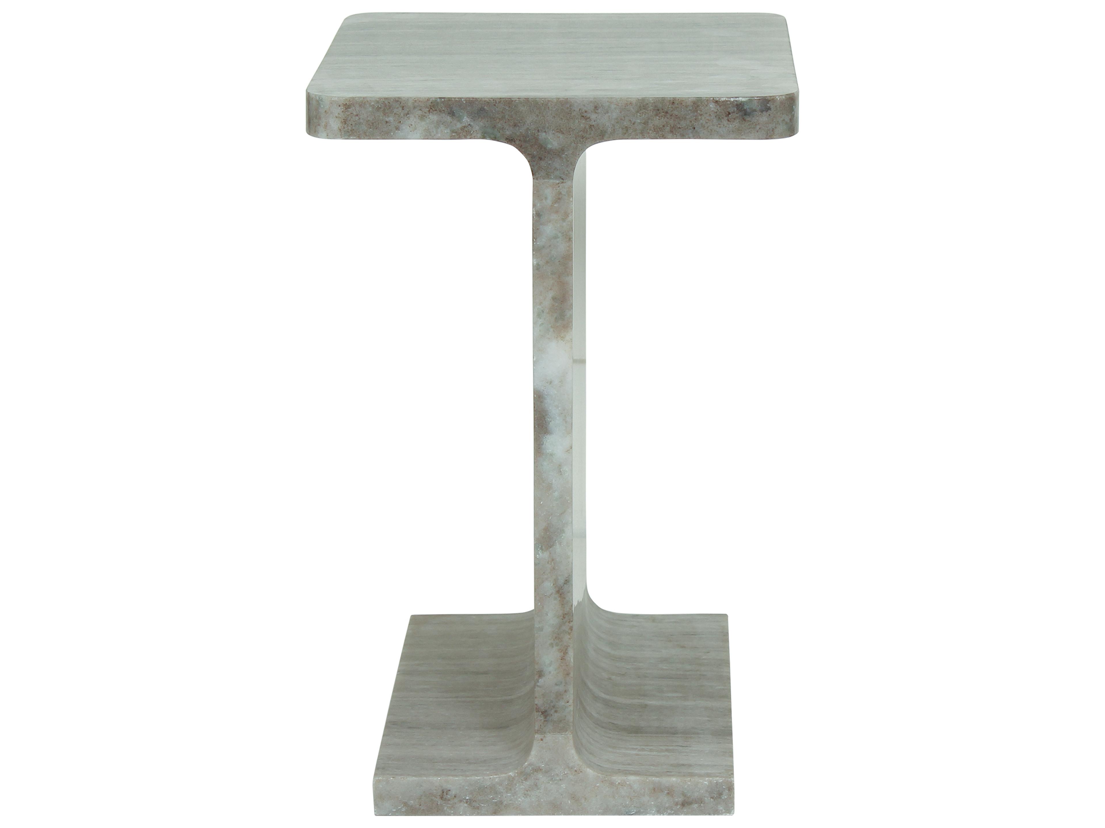 Moe's Home Tullia Rectangular Marble Taupe End Table