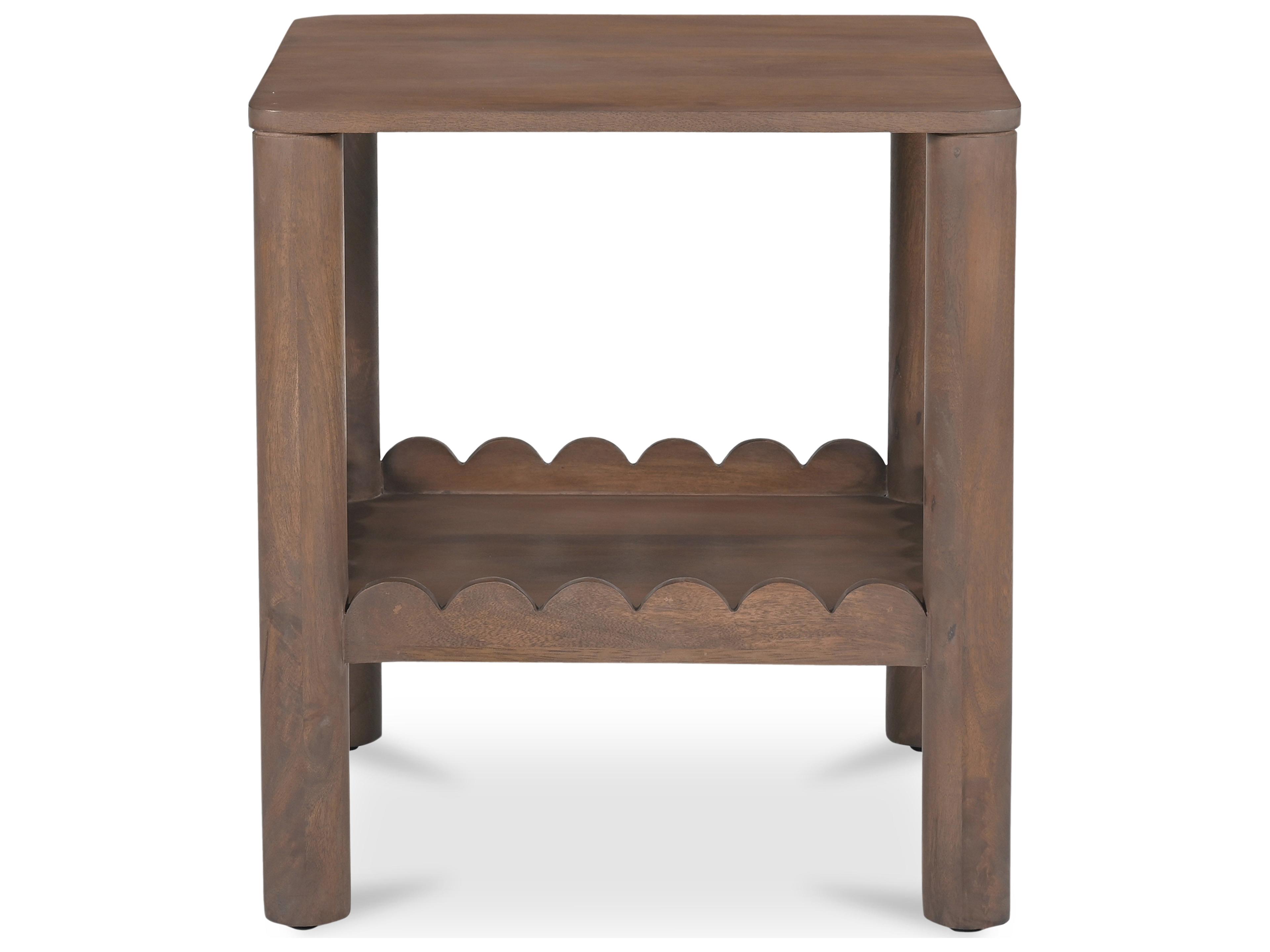 Moe's Home Wiley Square Wood Brown End Table
