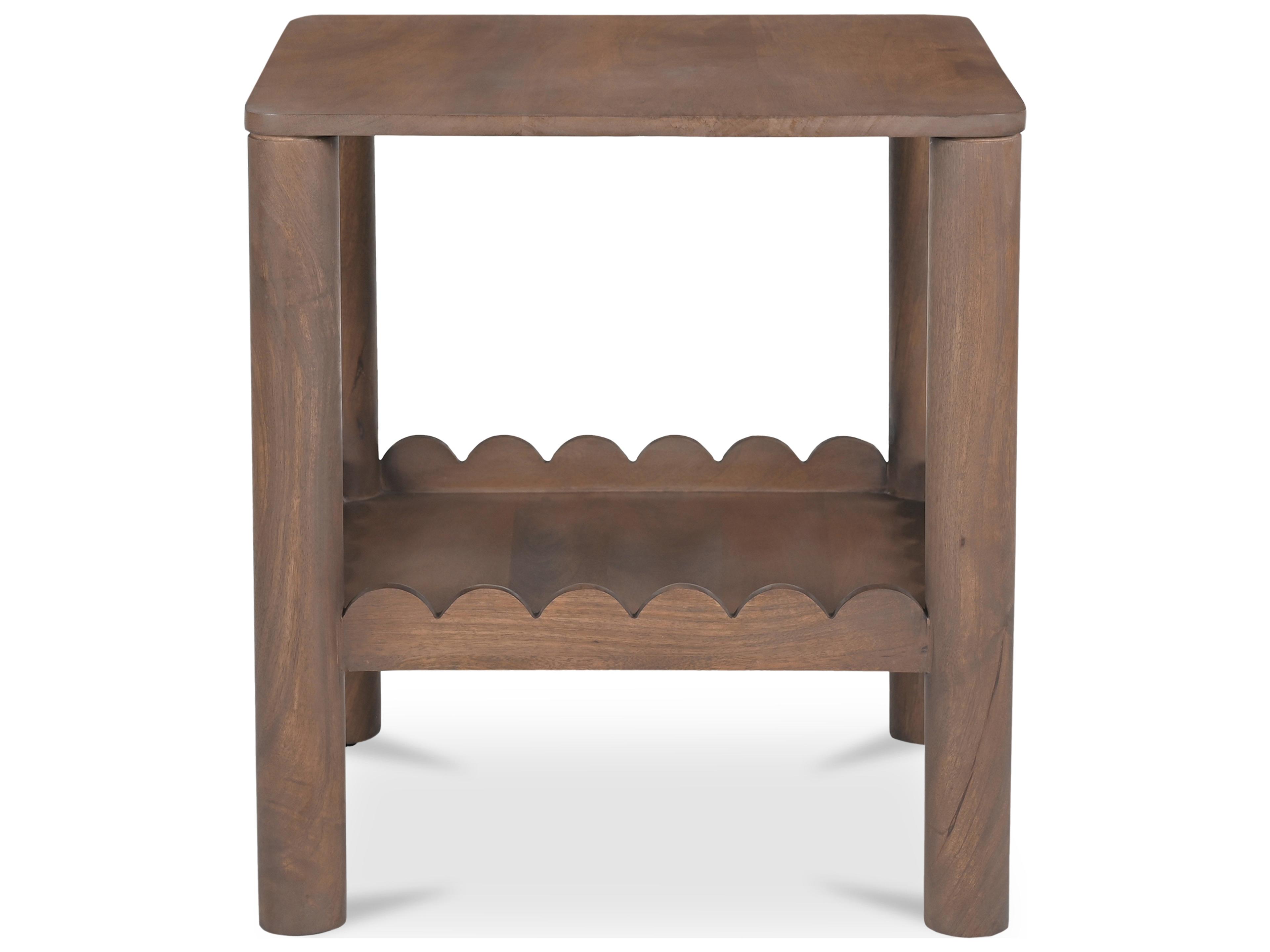 Moe's Home Wiley Square Wood Brown End Table