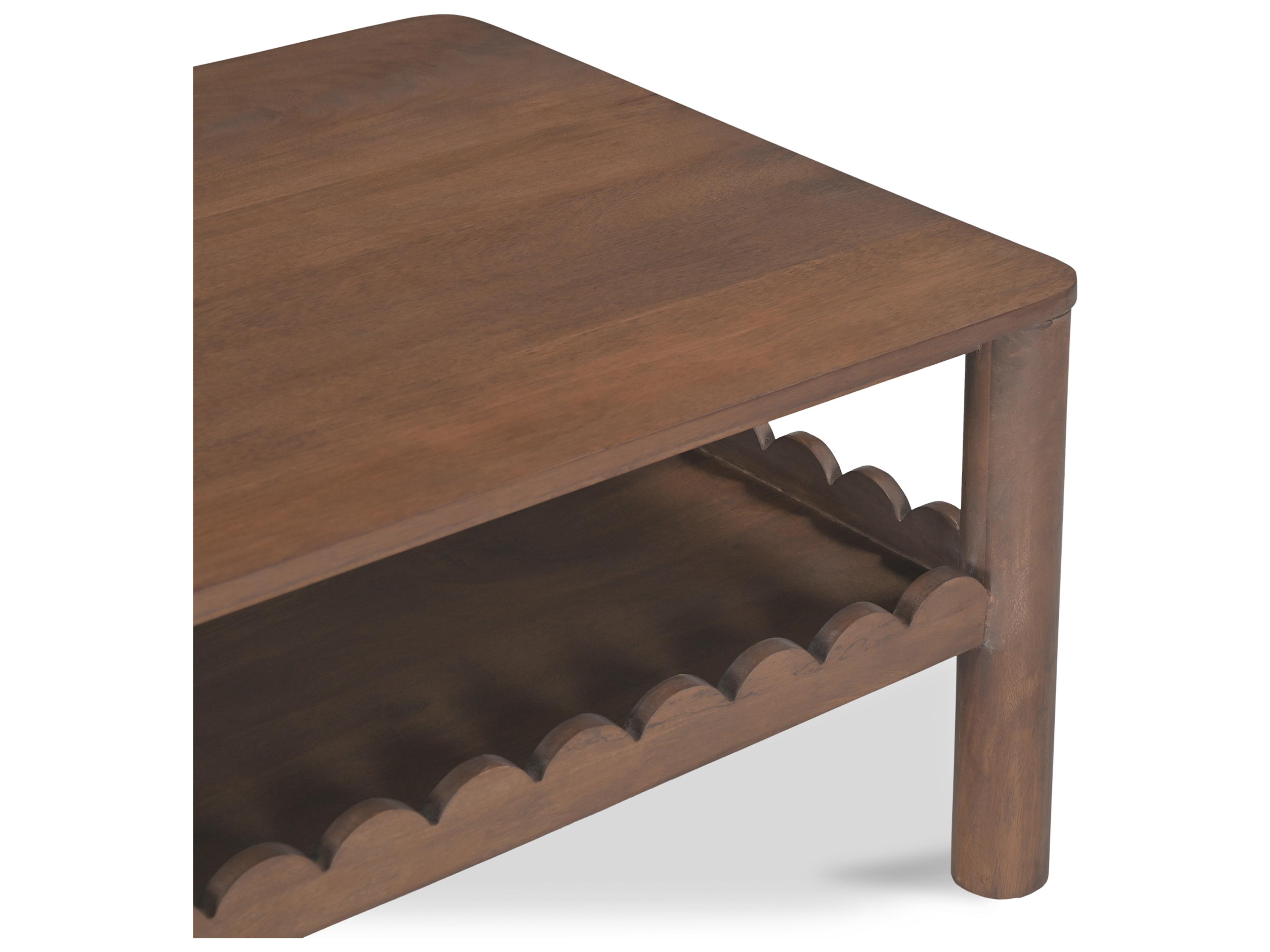 Moe's Home Wiley Rectangular Wood Brown Coffee Table