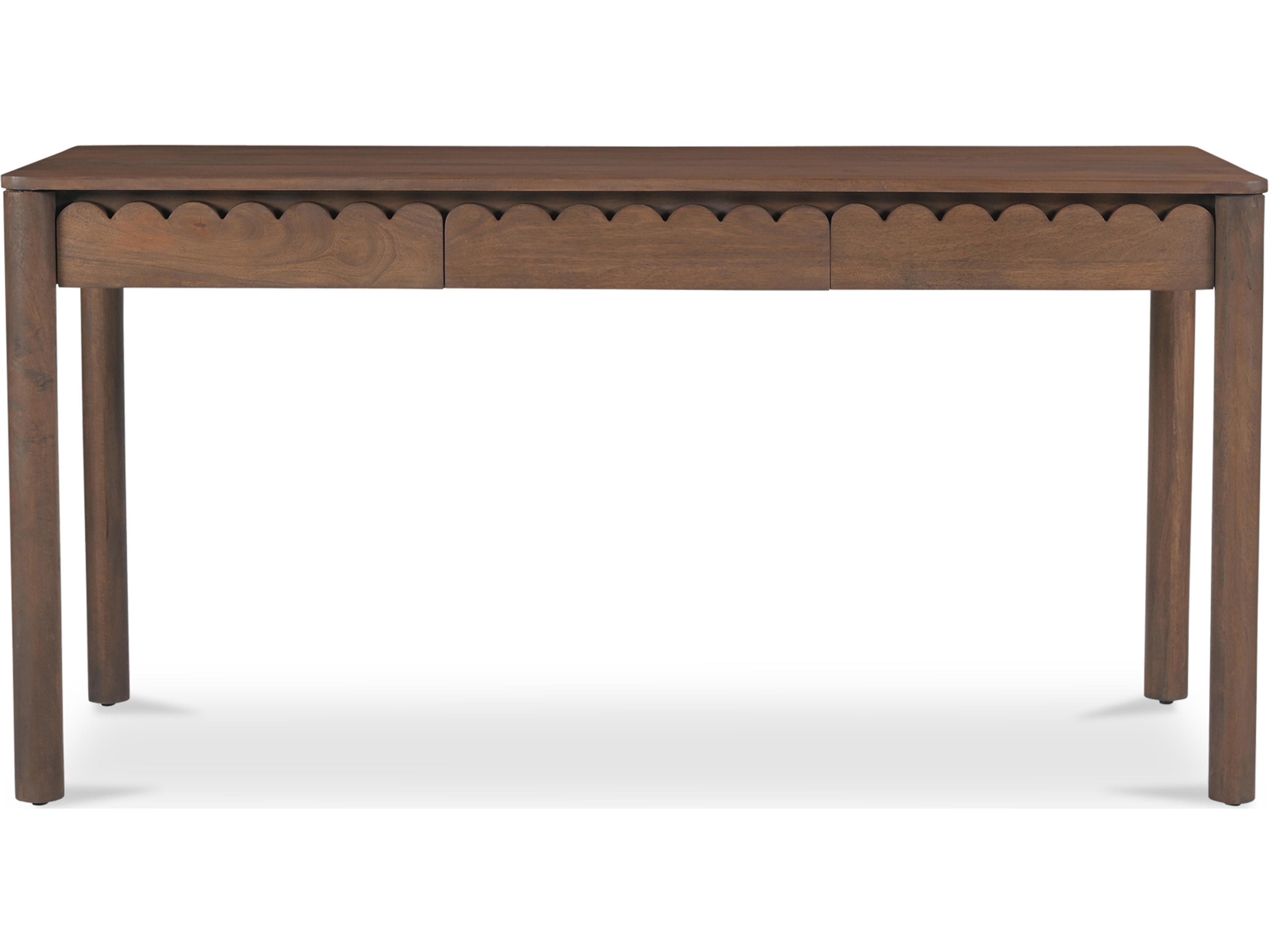 Moe's Home Wiley Brown Mango Wood Writing Desk
