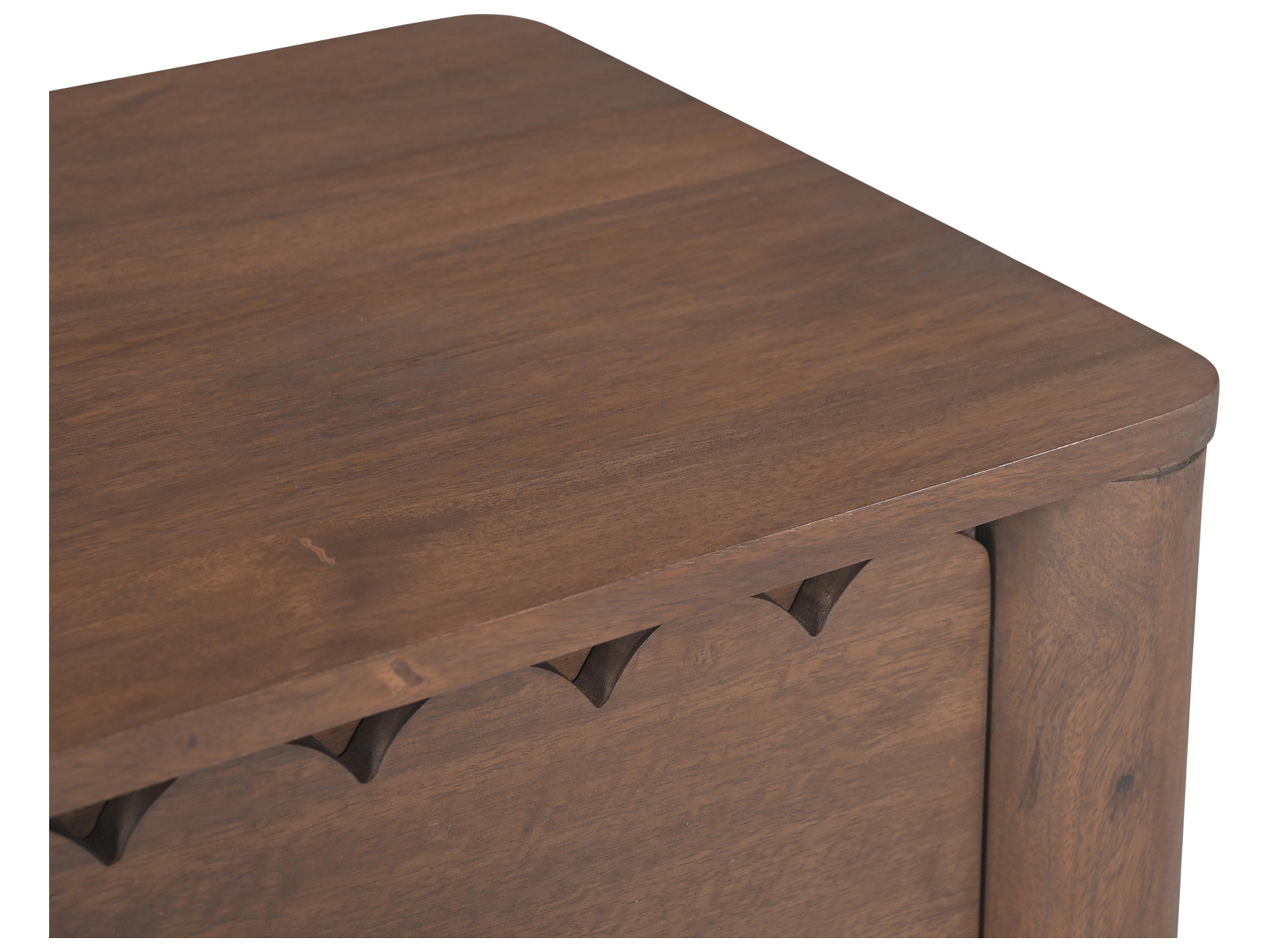 Moe's Home Wiley 2-Drawers Mango Wood Nightstand