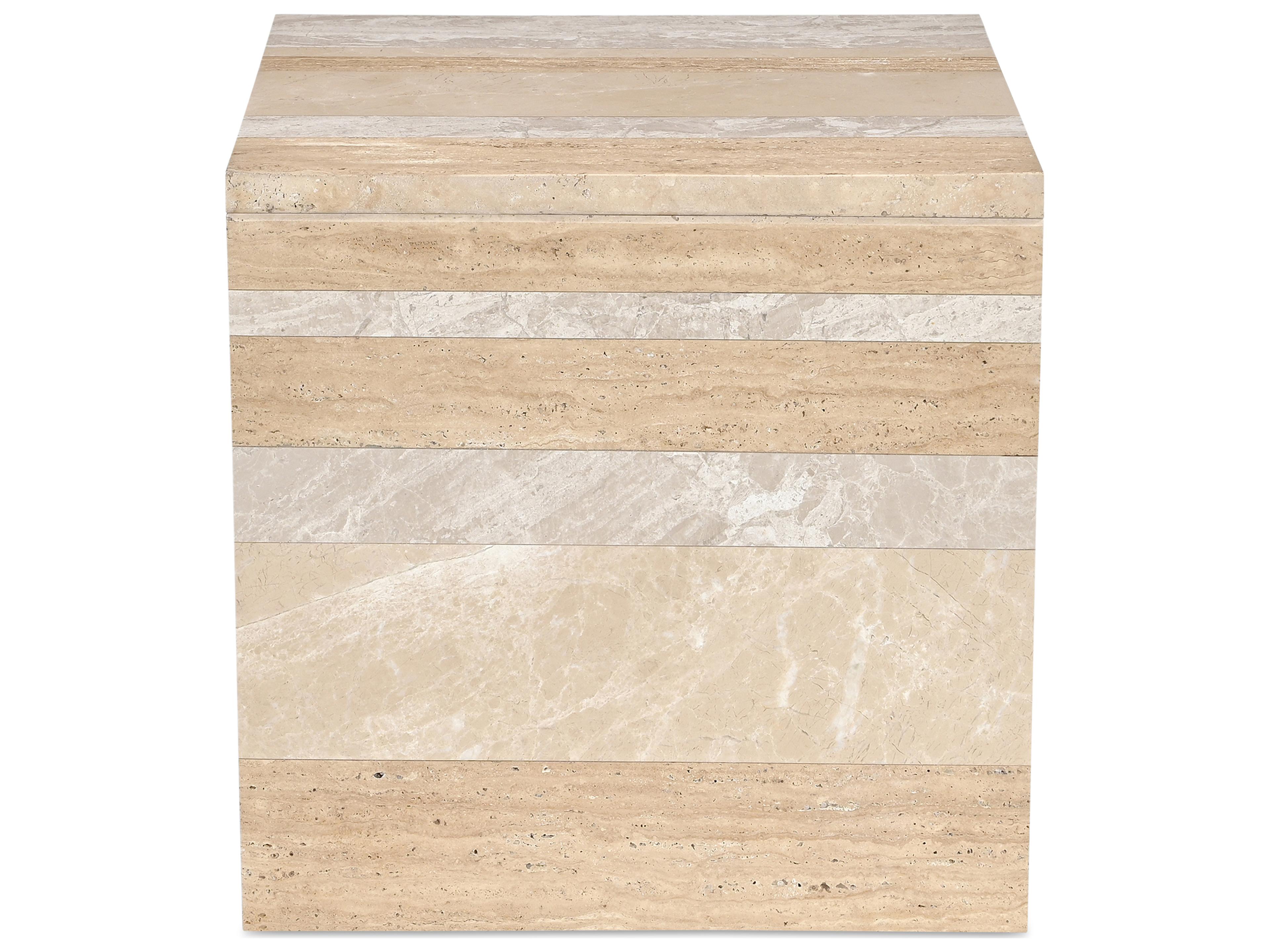 Moe's Home Rosa Accent Table Multicolor Marble