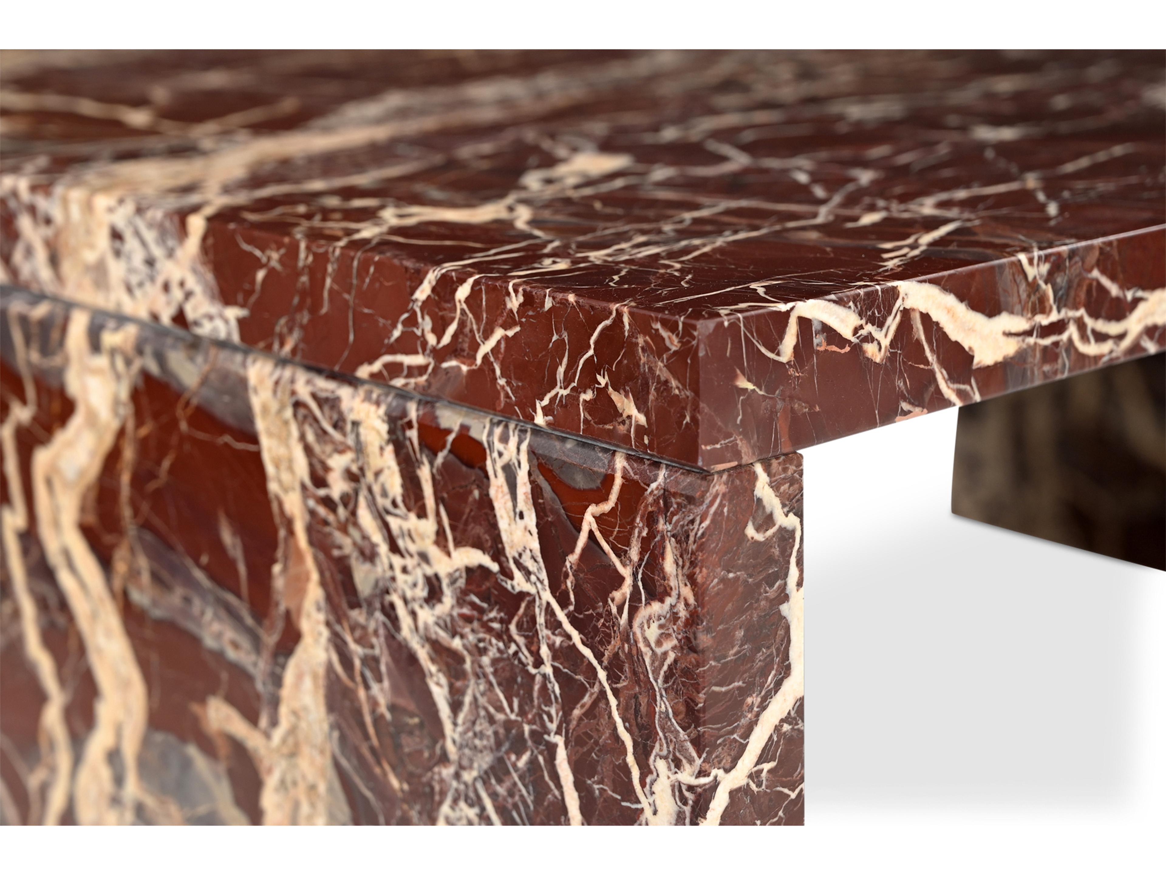 Moe's Home Rosa Rectangular Marble Coffee Table