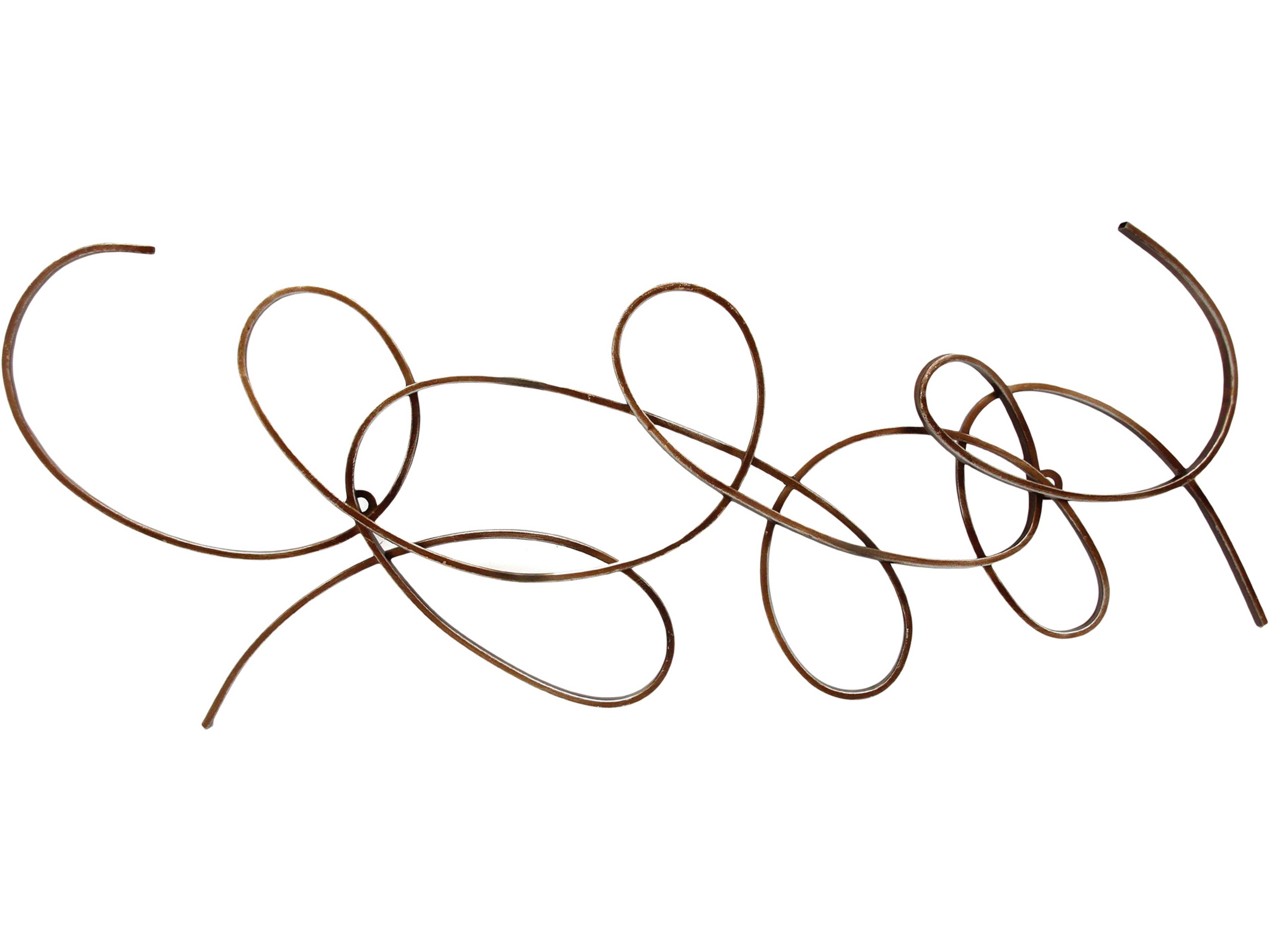 Scroll One Wall Decor Antique Silver Metal Art