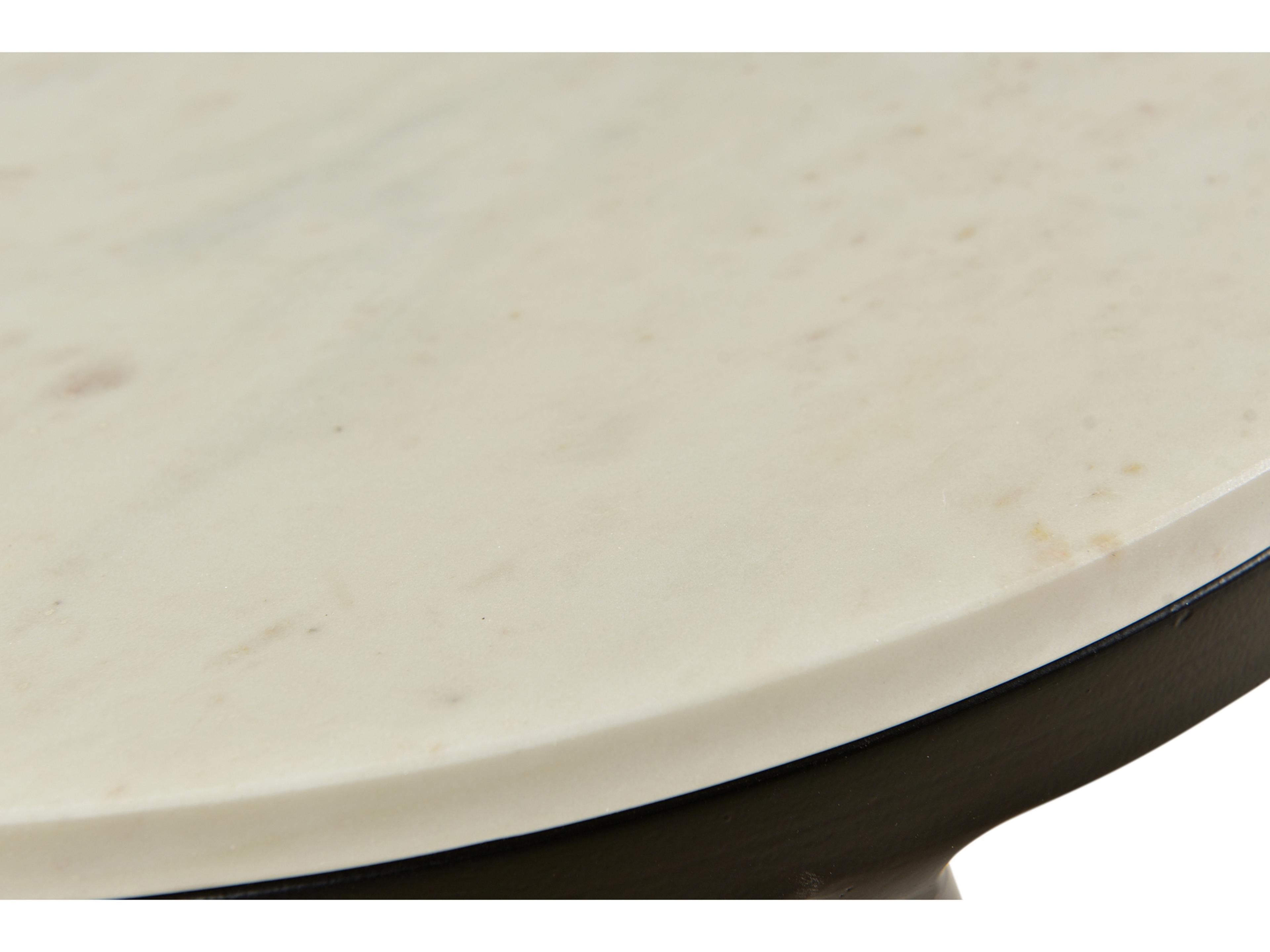 Moe's Home Haley Round Marble Black Coffee Table