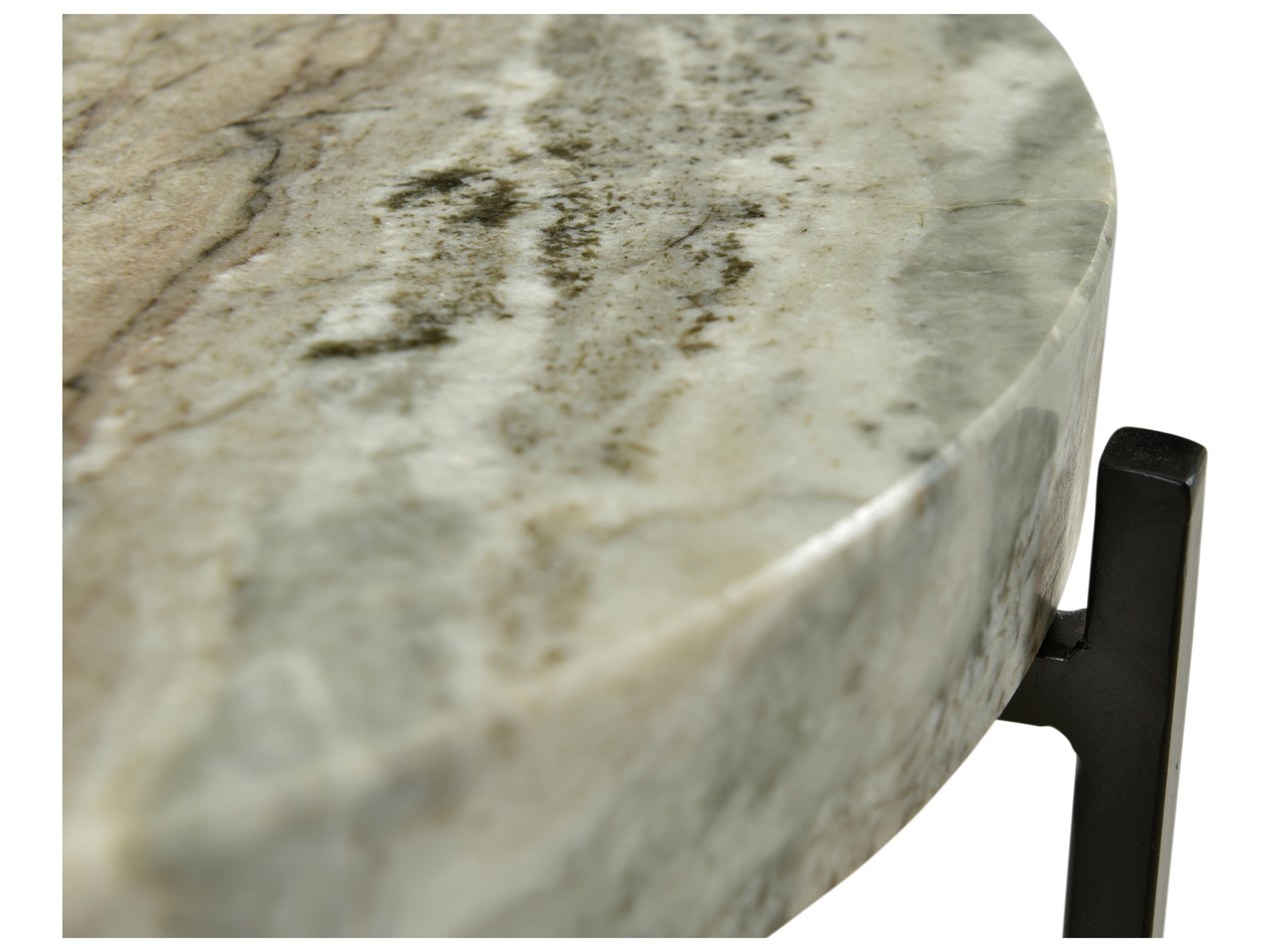 Moe's Home Cirque Round Marble Light Brown End Table