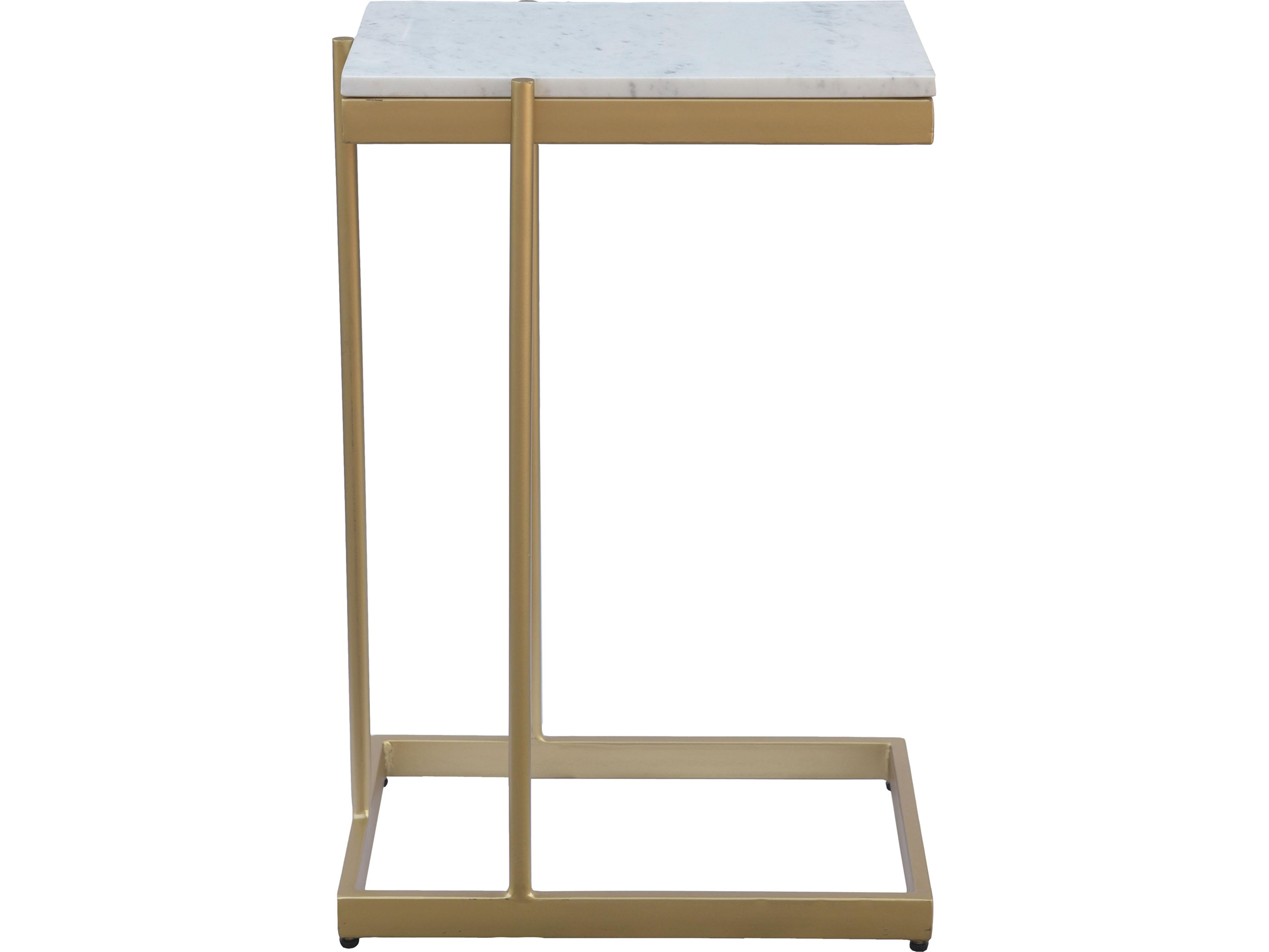 Sulu C Table White Marble and Gold