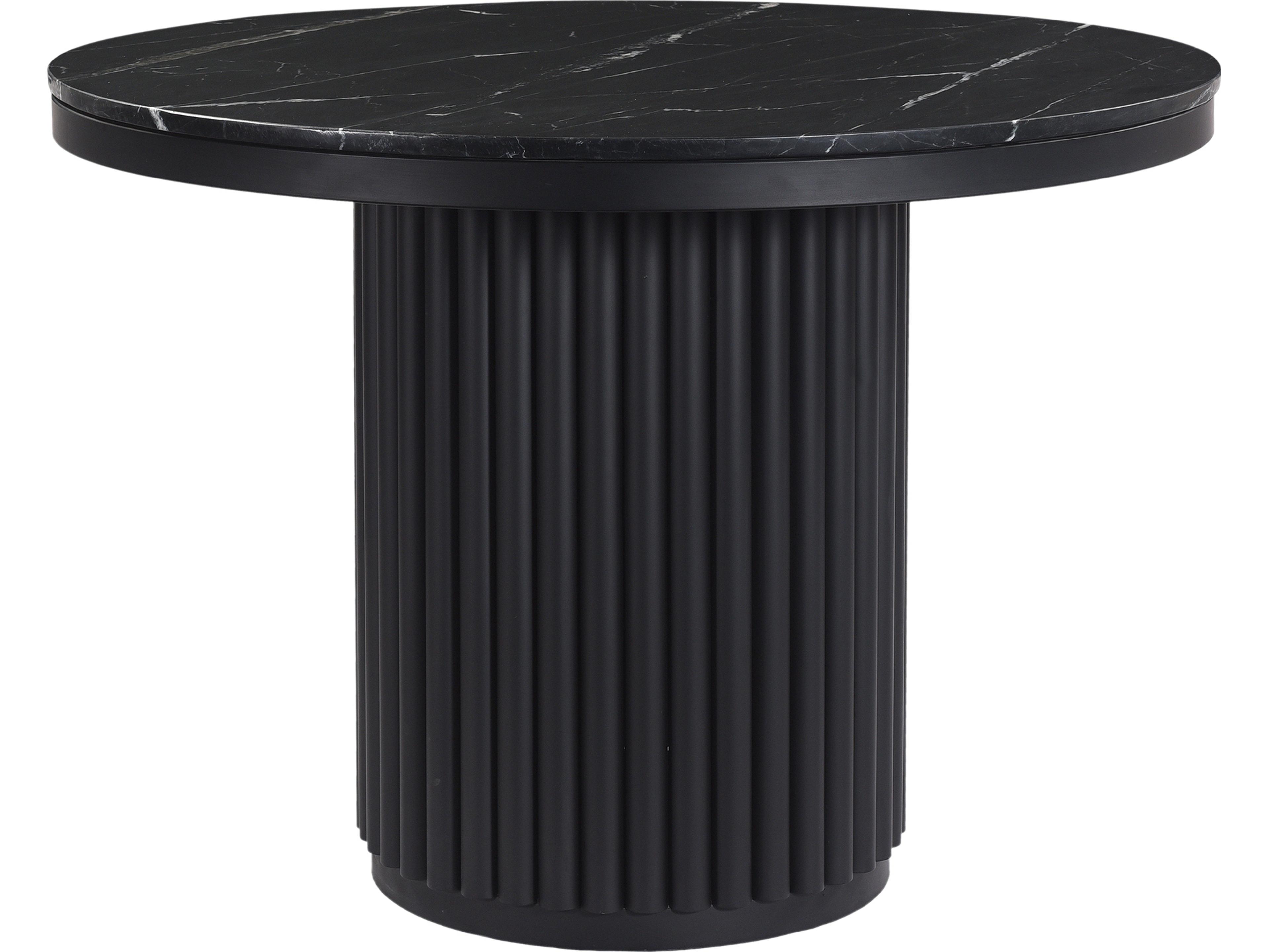 Tower Dining Table Black Marble
