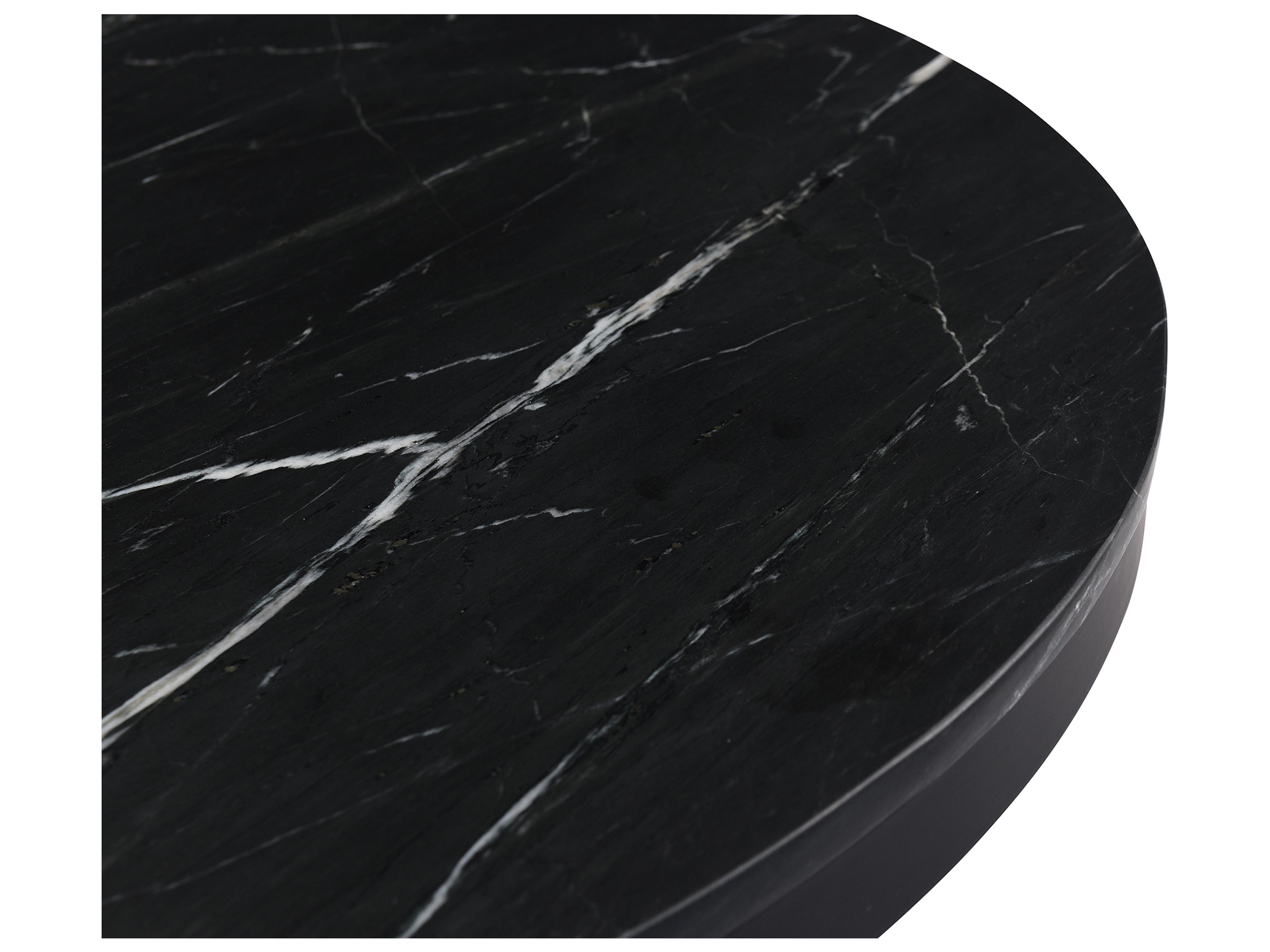 Moe's Home Tower Dining Table Black Marble