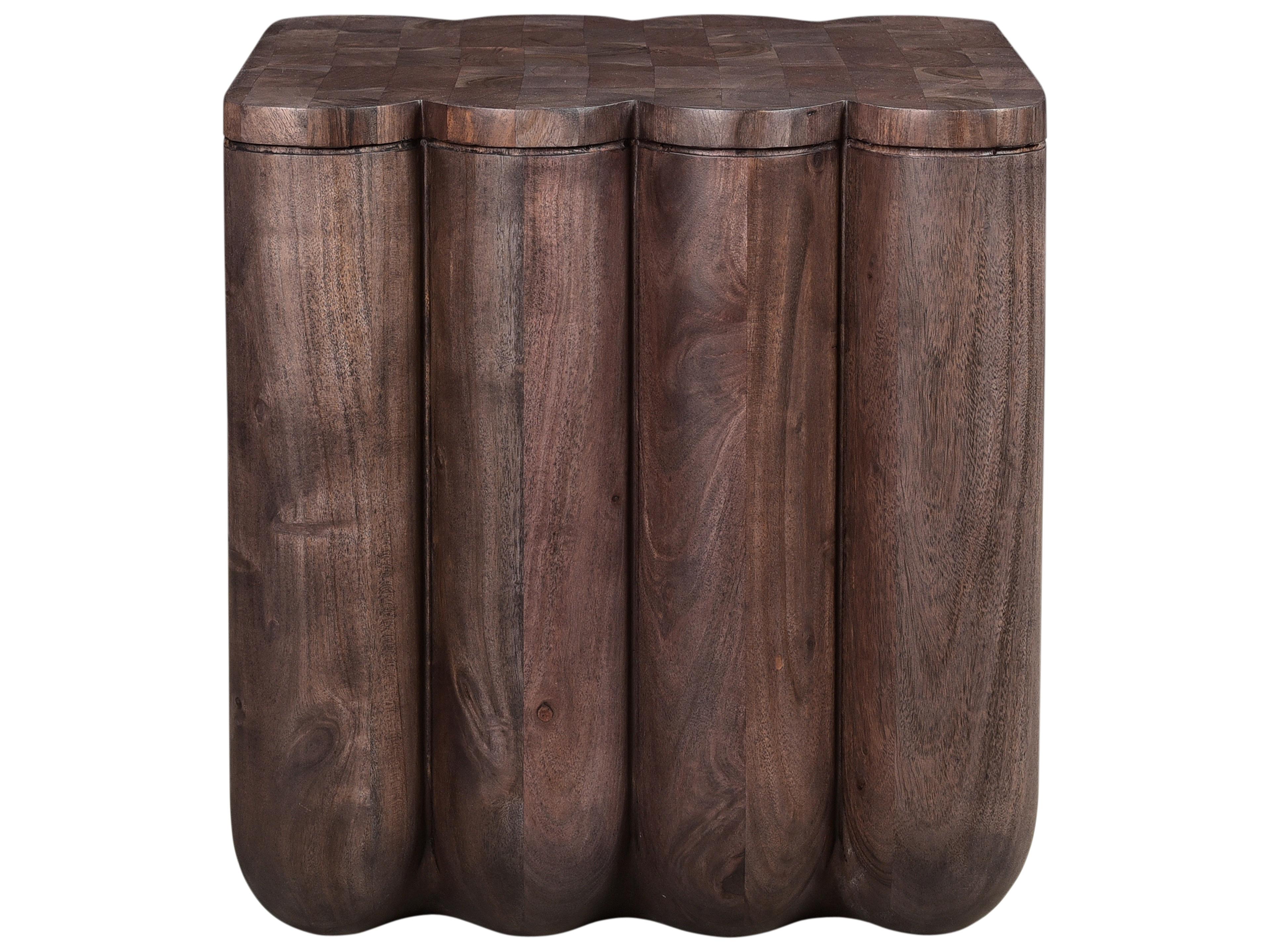 Moe's Home Square Wood Espresso Brown End Table