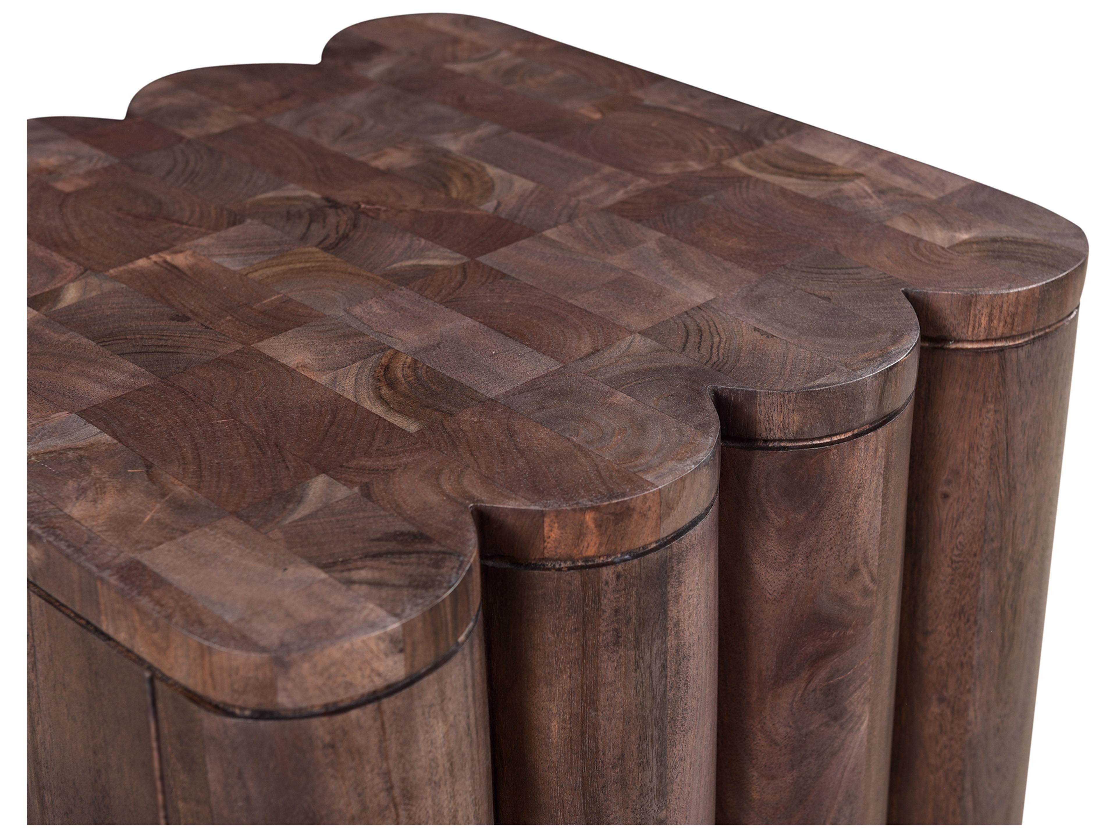 Moe's Home Square Wood Espresso Brown End Table