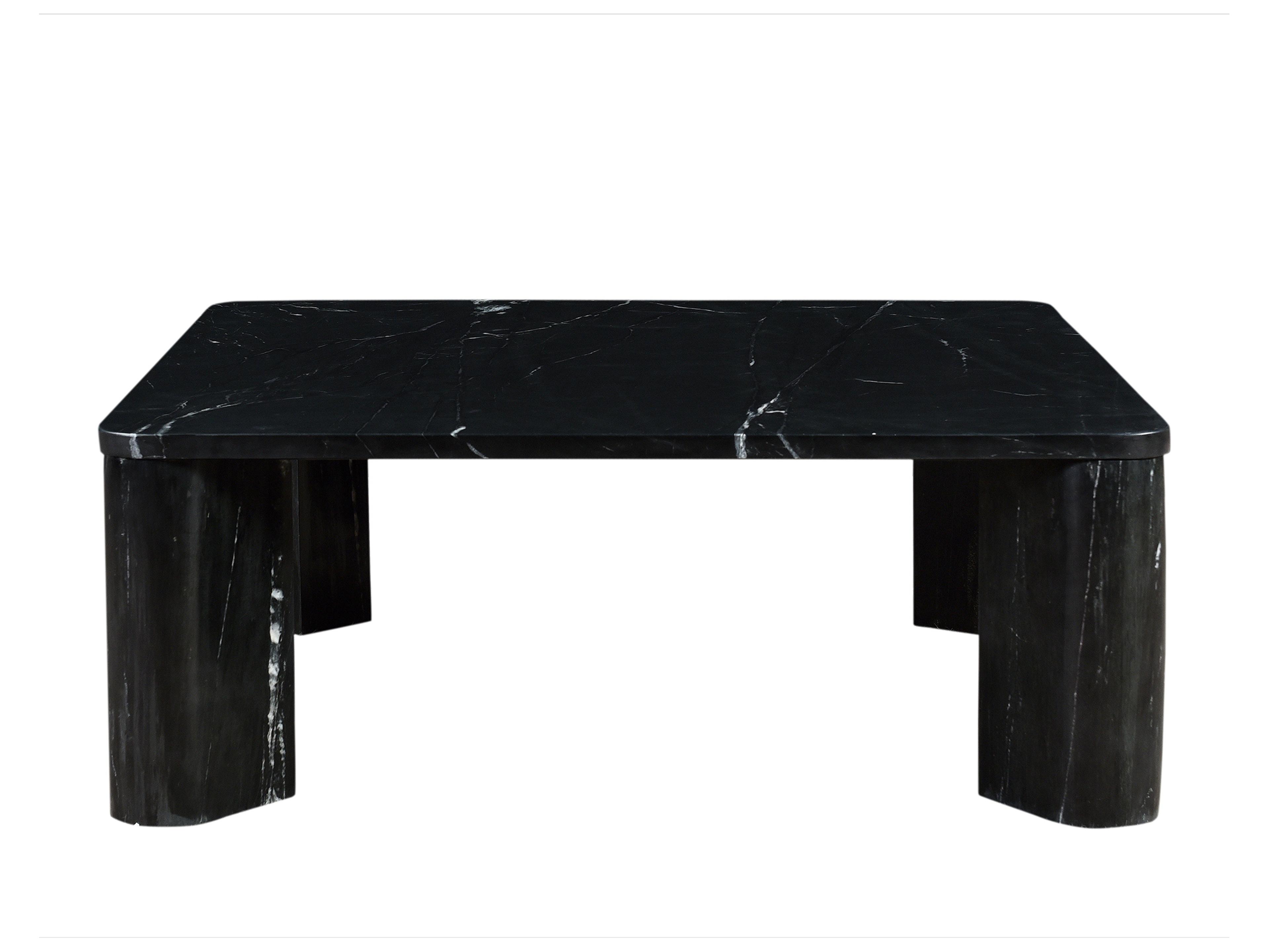 Moe's Home Segment Square Marble Black Coffee Table