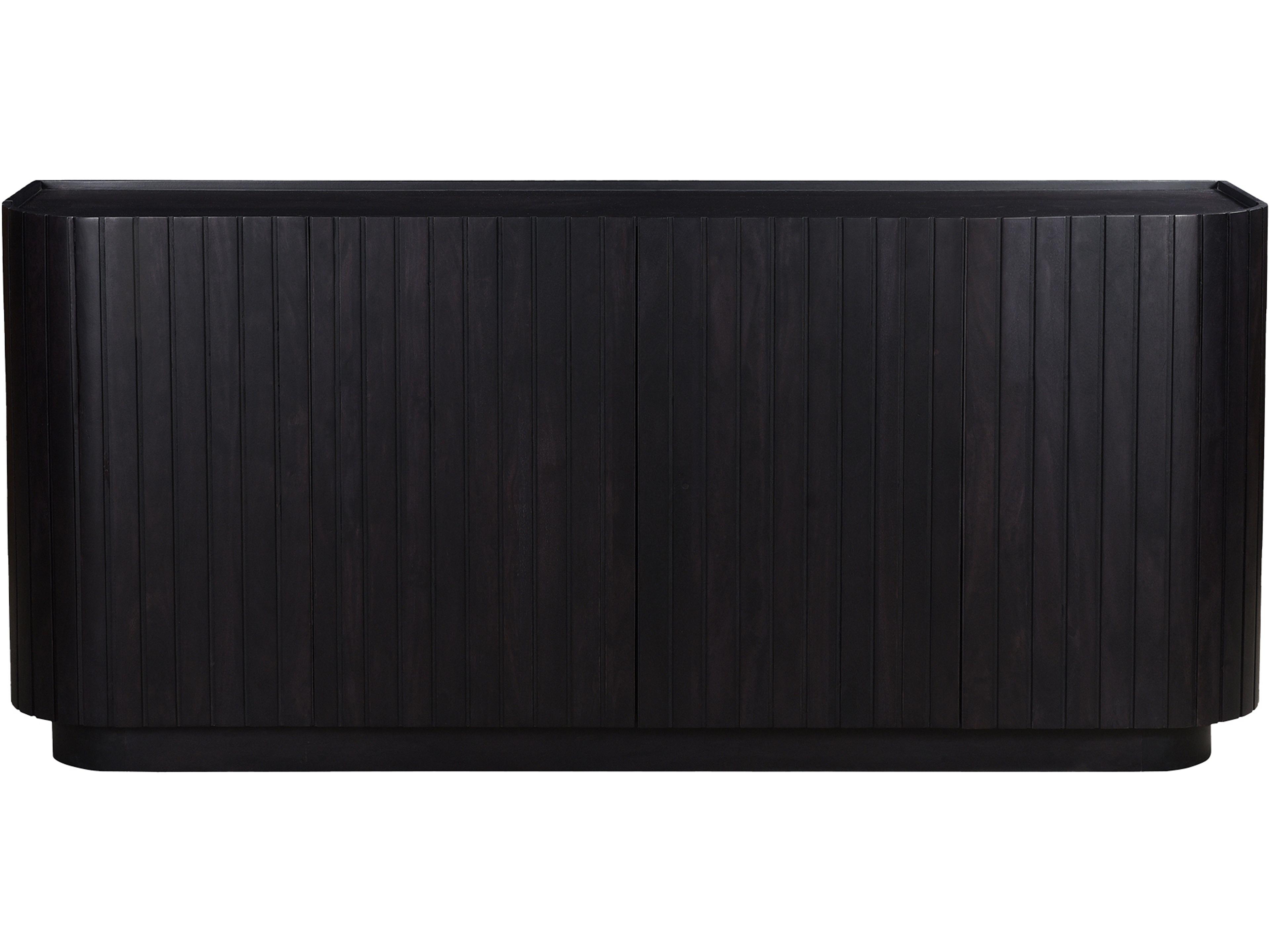 Povera 72" Acacia Wood Black Sideboard