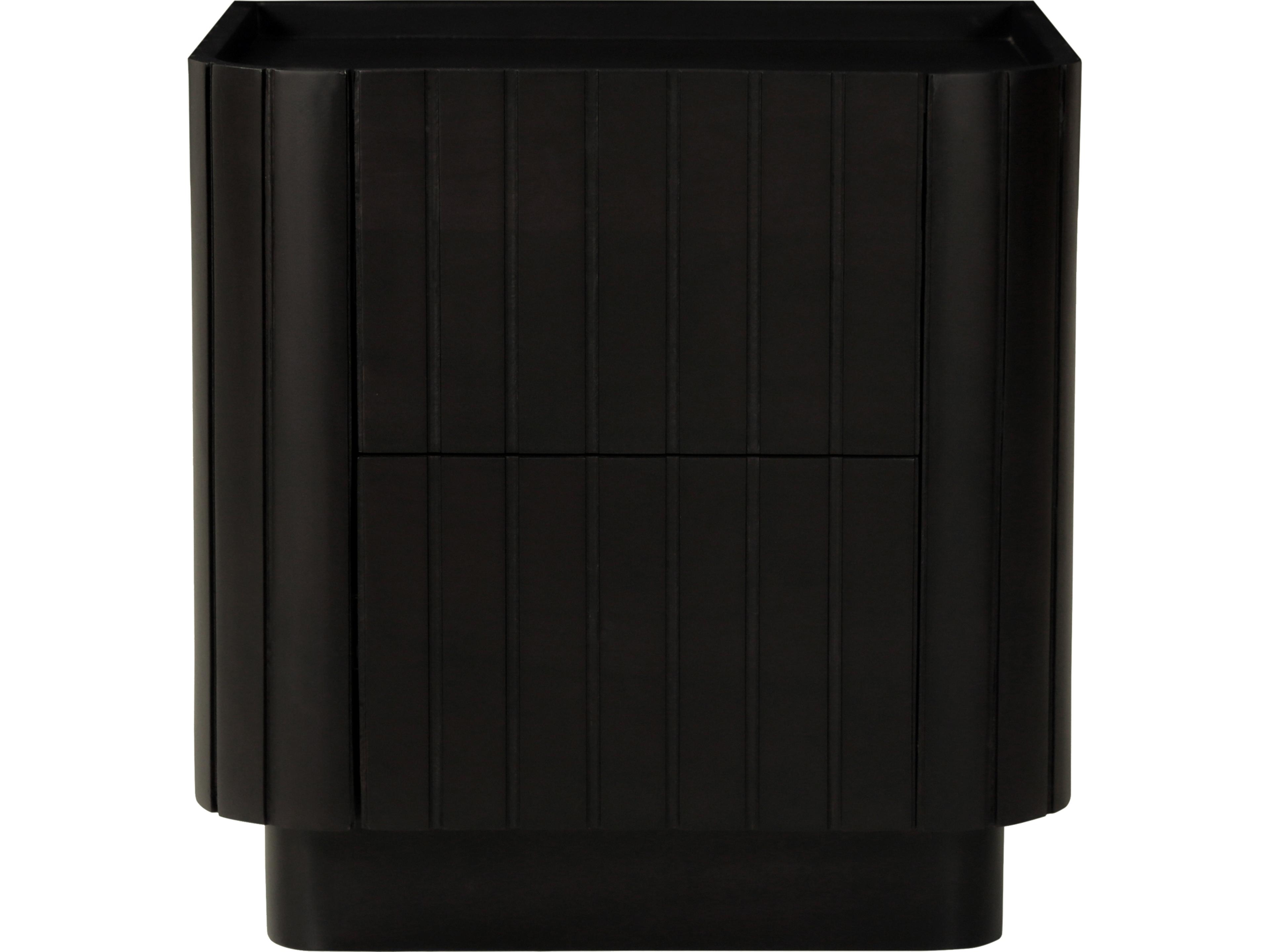 Povera 2-Drawers Acacia Wood Nightstand